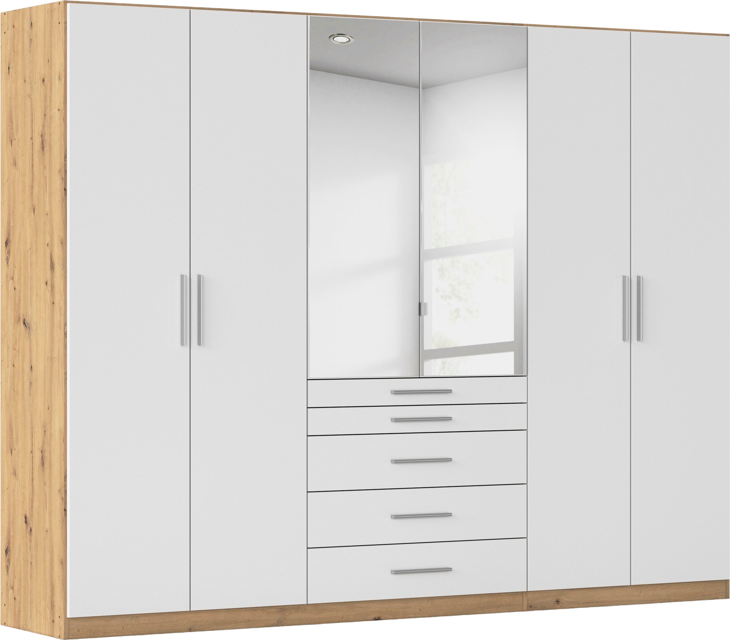 rauch Schlafzimmer-Set »Komplettschlafzimmer Schlafzimmer Stauraumbett MADE IN GERMANY« Set, Liegefläche 180x200, Schrank Maße B/H/T: 271/210/54 cm, 4 tlg. tlg.