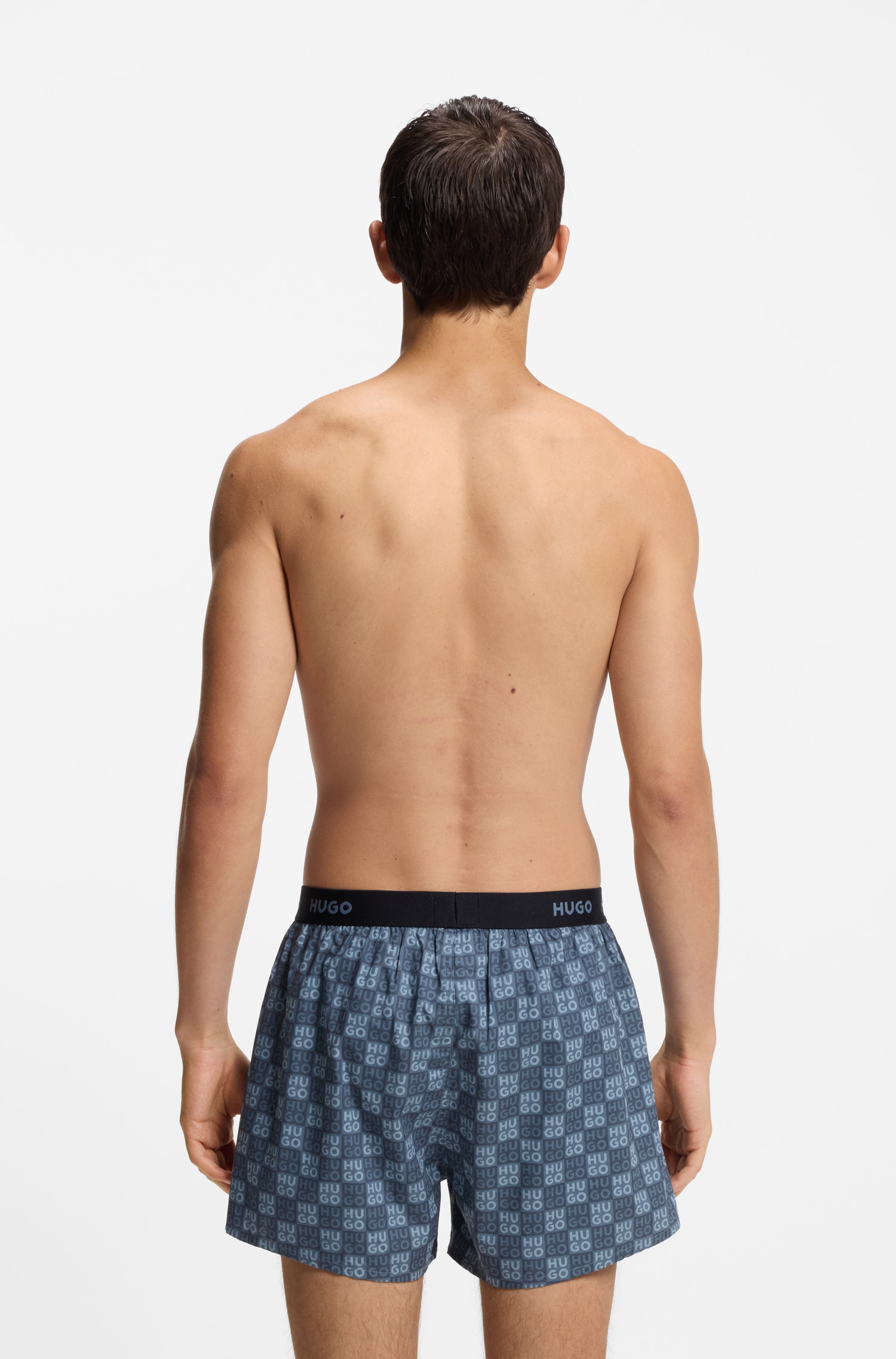 HUGO Underwear Webboxer »WOVEN BOXER TR« Packung, 3er-Pack, 3 Stk. Webboxer mit HUGO Schriftzug