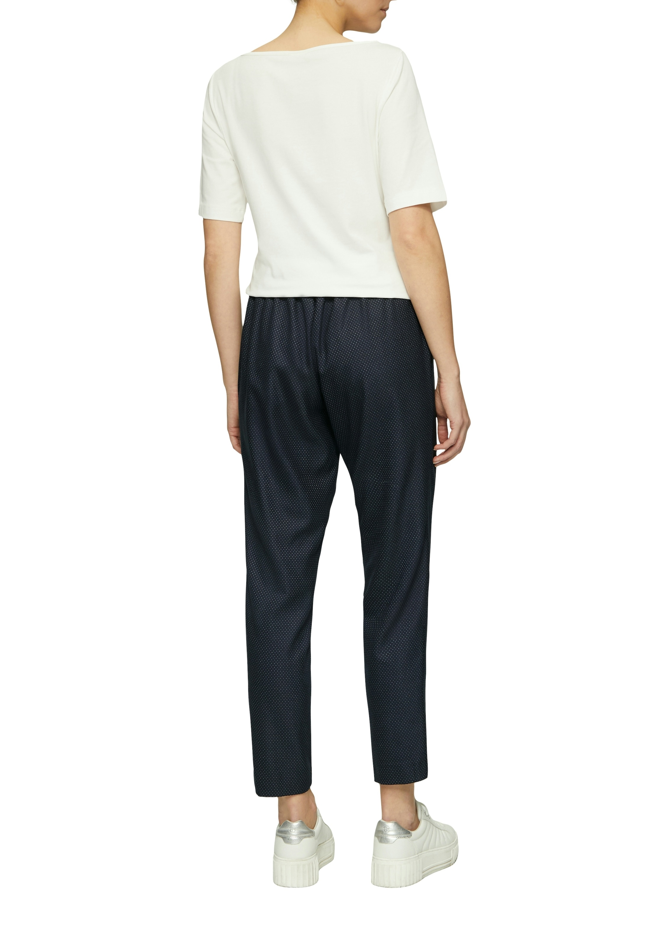 s.Oliver BLACK LABEL Jogger Pants  gepunktet, mit Stretch