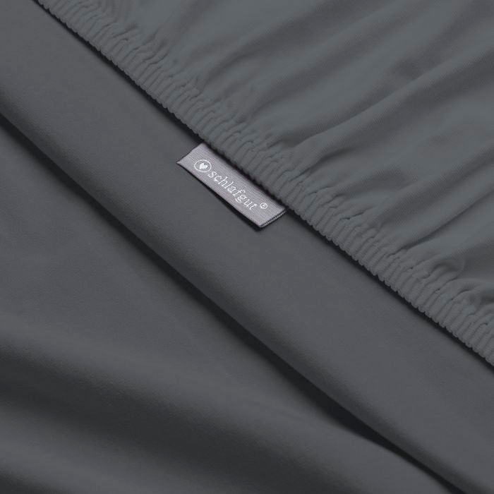 Schlafgut Spannbettlaken »Mako-Jersey aus 100% Baumwolle, Bettlaken« für Matratzen bis 20 cm Höhe, in 90x200 , 140x200 oder 180x200 cm