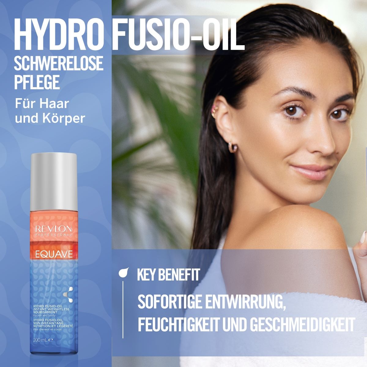 REVLON PROFESSIONAL Haarspülung »Leave-in Pflege Equave 3 Phasen Hydro Fusio-Oil Instant Conditioner«, Haar & Körper 200 ml