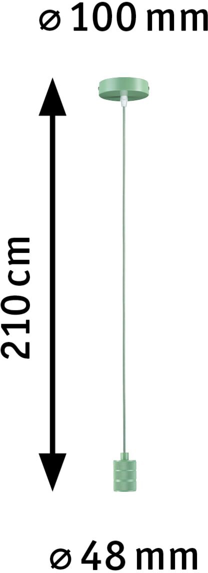 Paulmann Pendelleuchte »Tilla«, 1 flammig, Leuchtmittel E27 | ohne Leuchtmittel, E27, max. 1x60W E27, 230V, Stoff/Metall