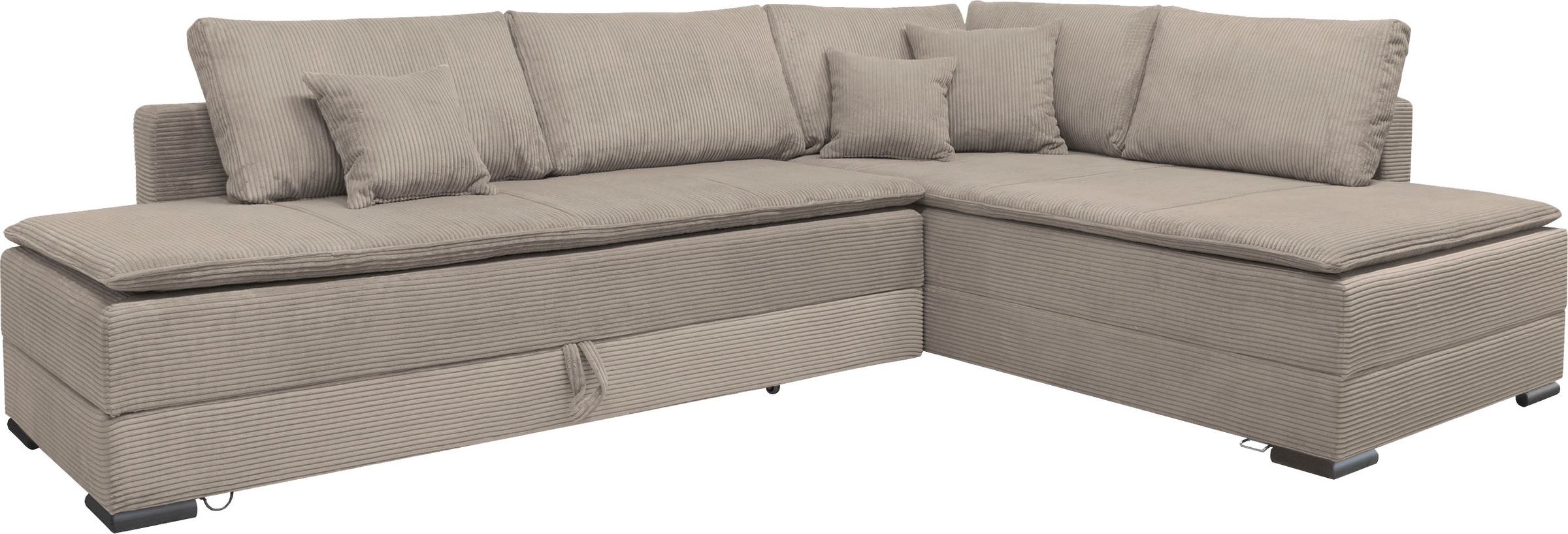 INOSIGN Ecksofa »Night & Day L-Form mit Dauer-Schlaffunktion, Cord-Bezug!«, inklusive Bettfunktion und Bettkasten