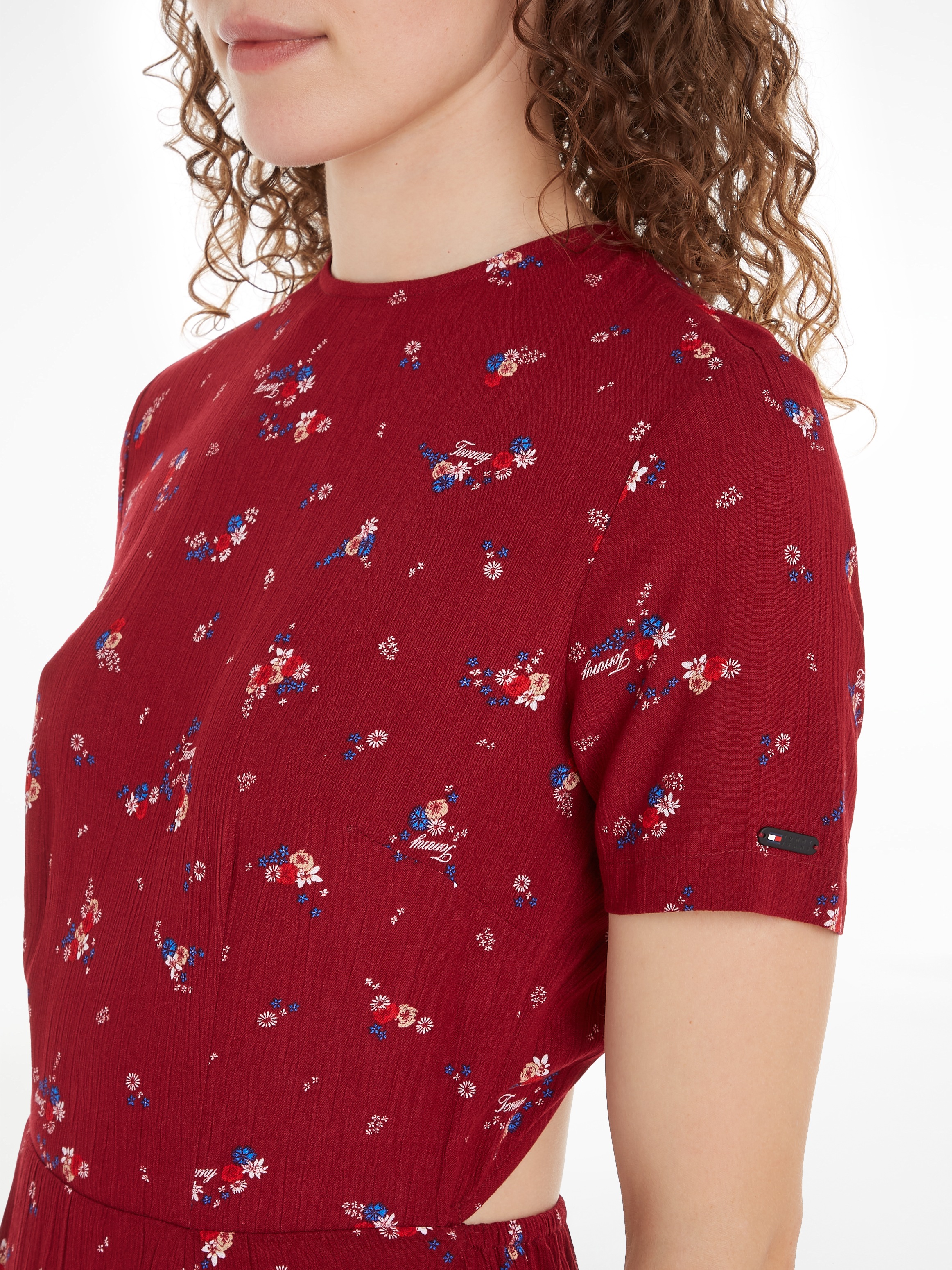 Tommy Jeans Blusenkleid »TJW FLORAL MIDI DRESS«, mit Blumenprint