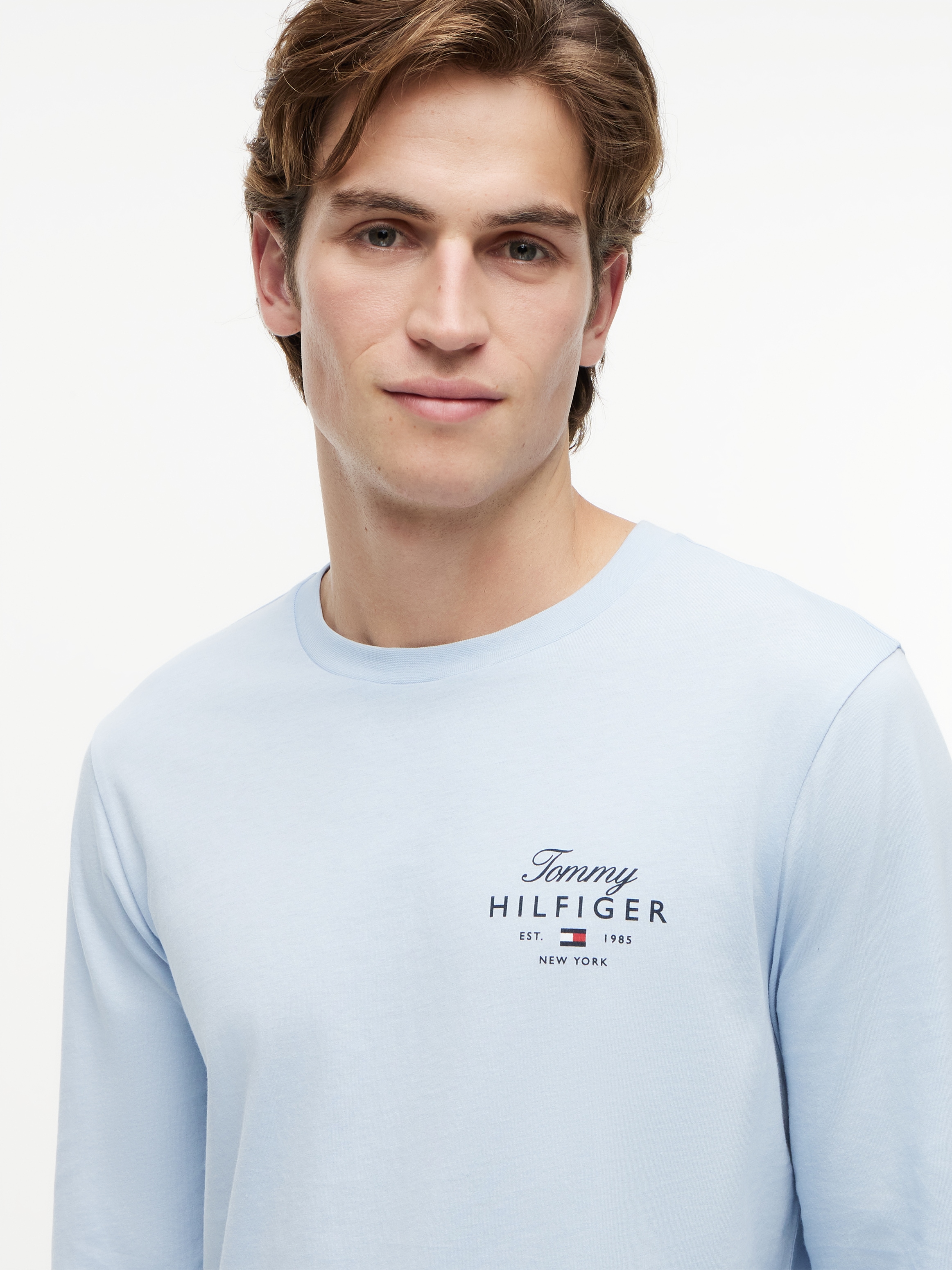 Tommy Hilfiger Langarmshirt »SCRIPT STACK LS REGULAR TEE«
