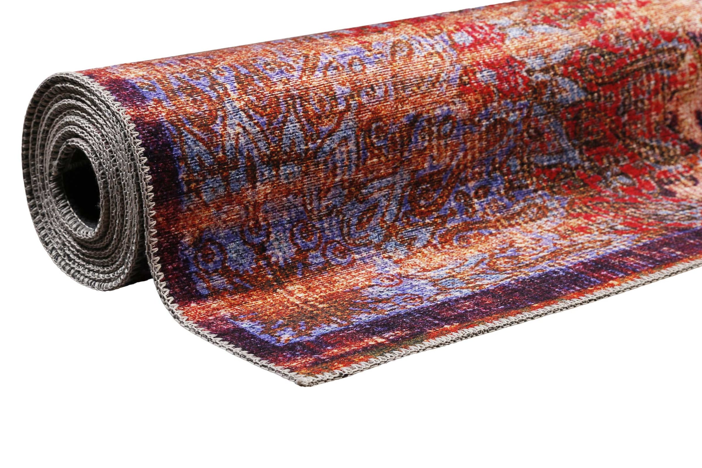 Wecon home Teppich »Rooftop« rechteckig 6 mm Höhe Vintage, Baumwolle, Kurzflor, Wohnzimmer, Schlafzimmer, Orient