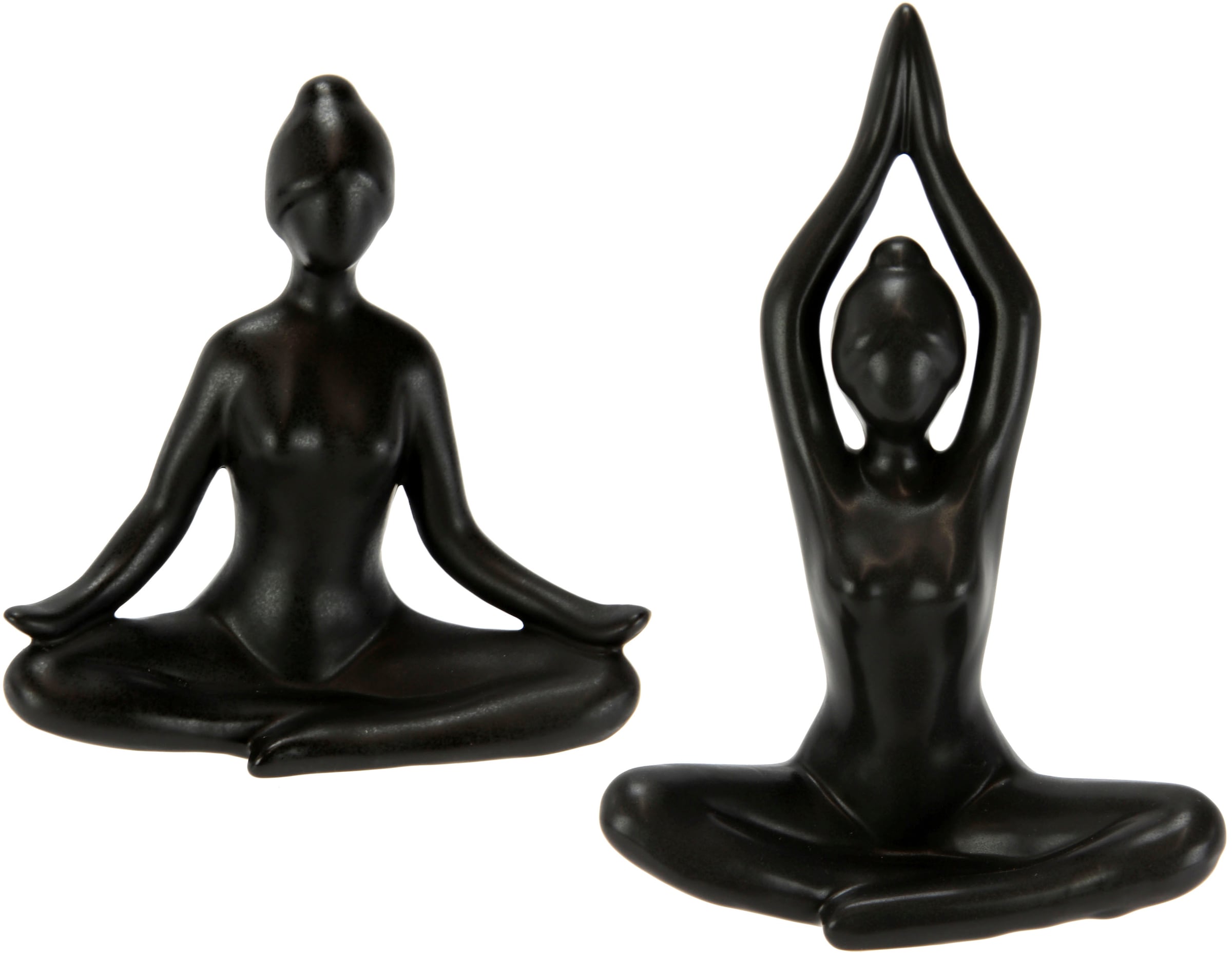 Dekofigur »Yoga-Frau«, 2er Set, Yogafigur, Yogaskulptur