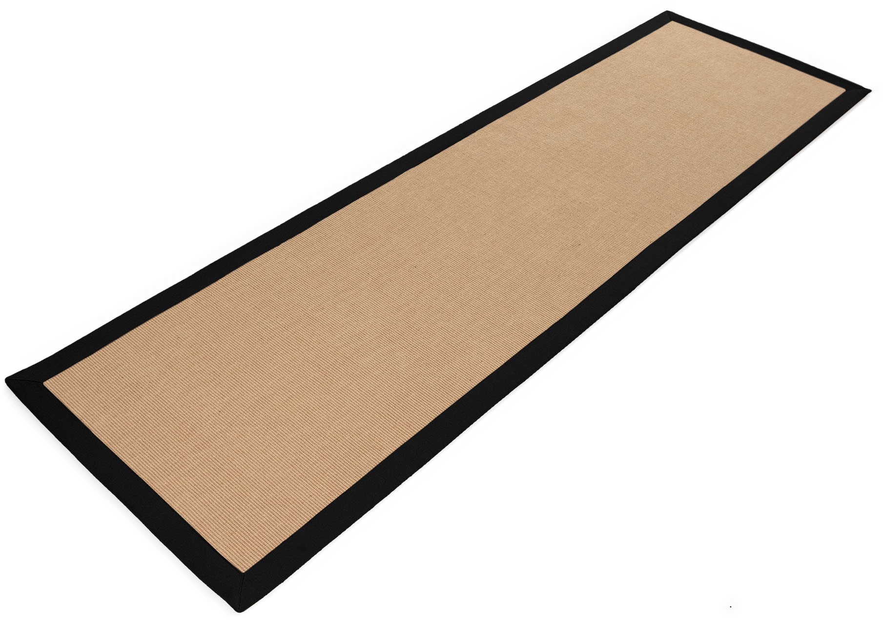 carpetfine Sisalteppich »Sisal,  auch als Läufer erhältlich«, rechteckig, 5 mm Höhe, mit farbiger Bordüre, Anti Rutsch Rückseite, viele Größen, Wohnzimmer