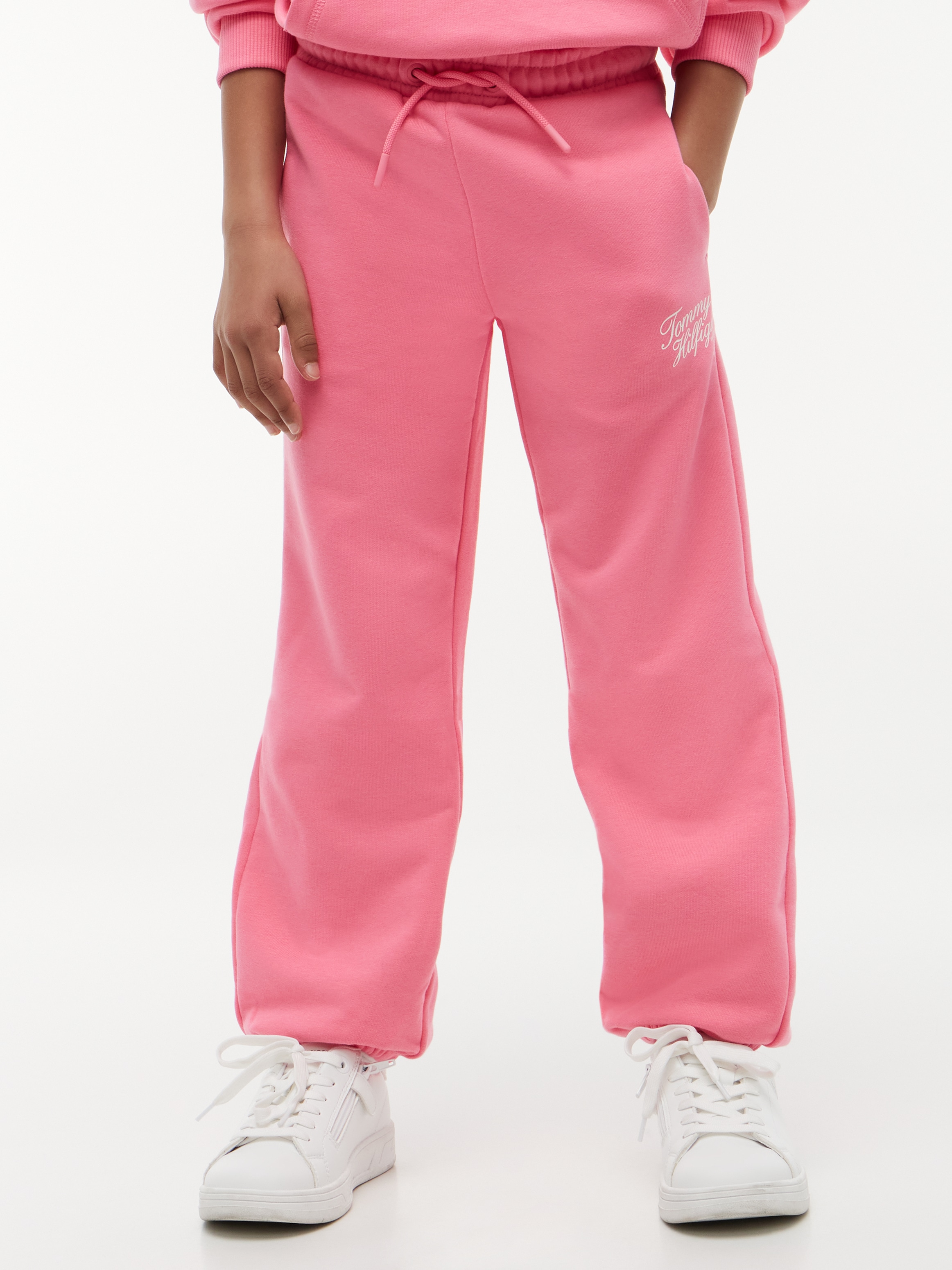 Tommy Hilfiger Sweathose »TOMMY SCRIPT SWEATPANTS«  Regular Fit, Elastische Bündchen, Kinder bis 16 Jahre