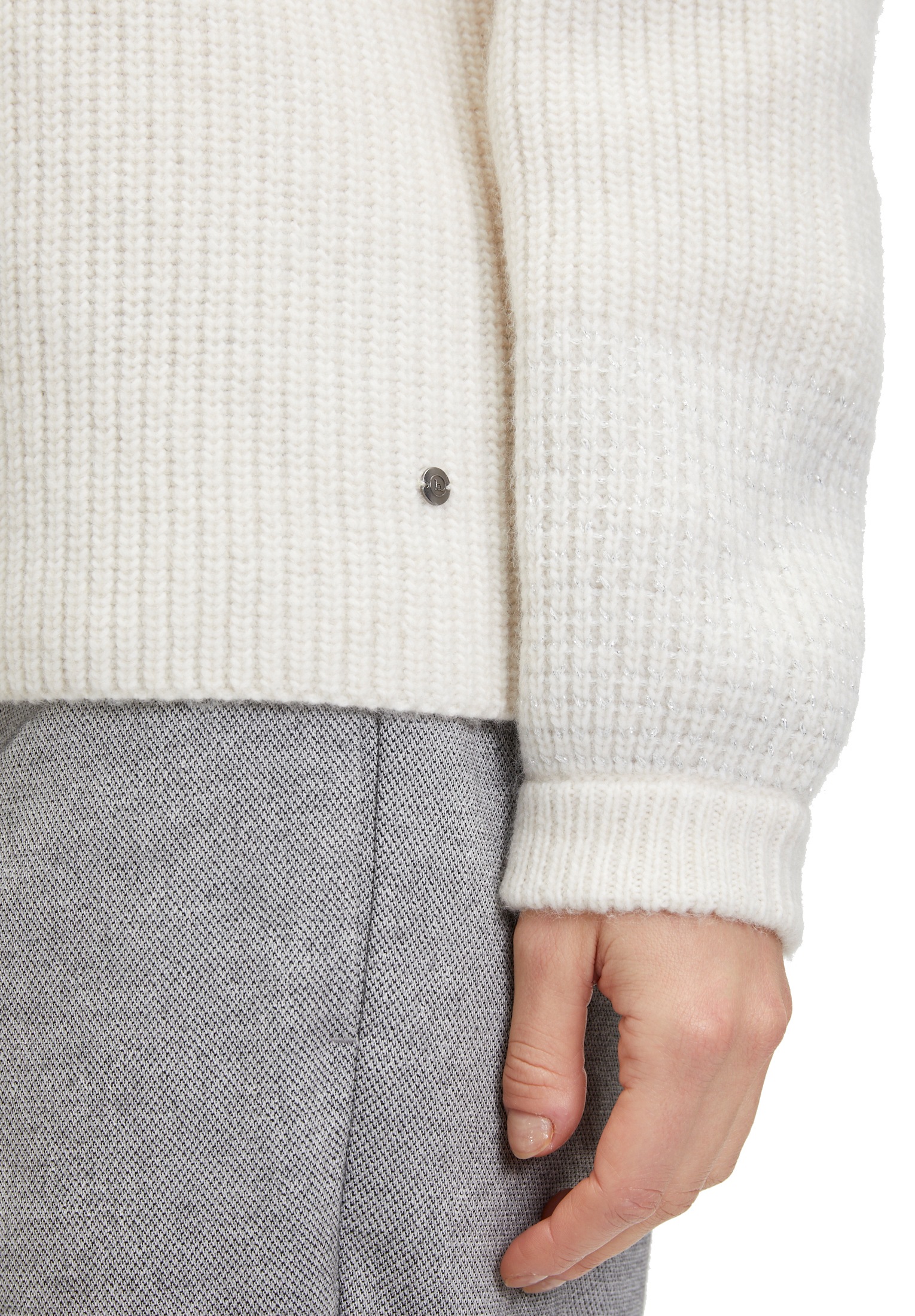 Betty&Co Strickpullover »Strickpullover mit Schmuckkanten«