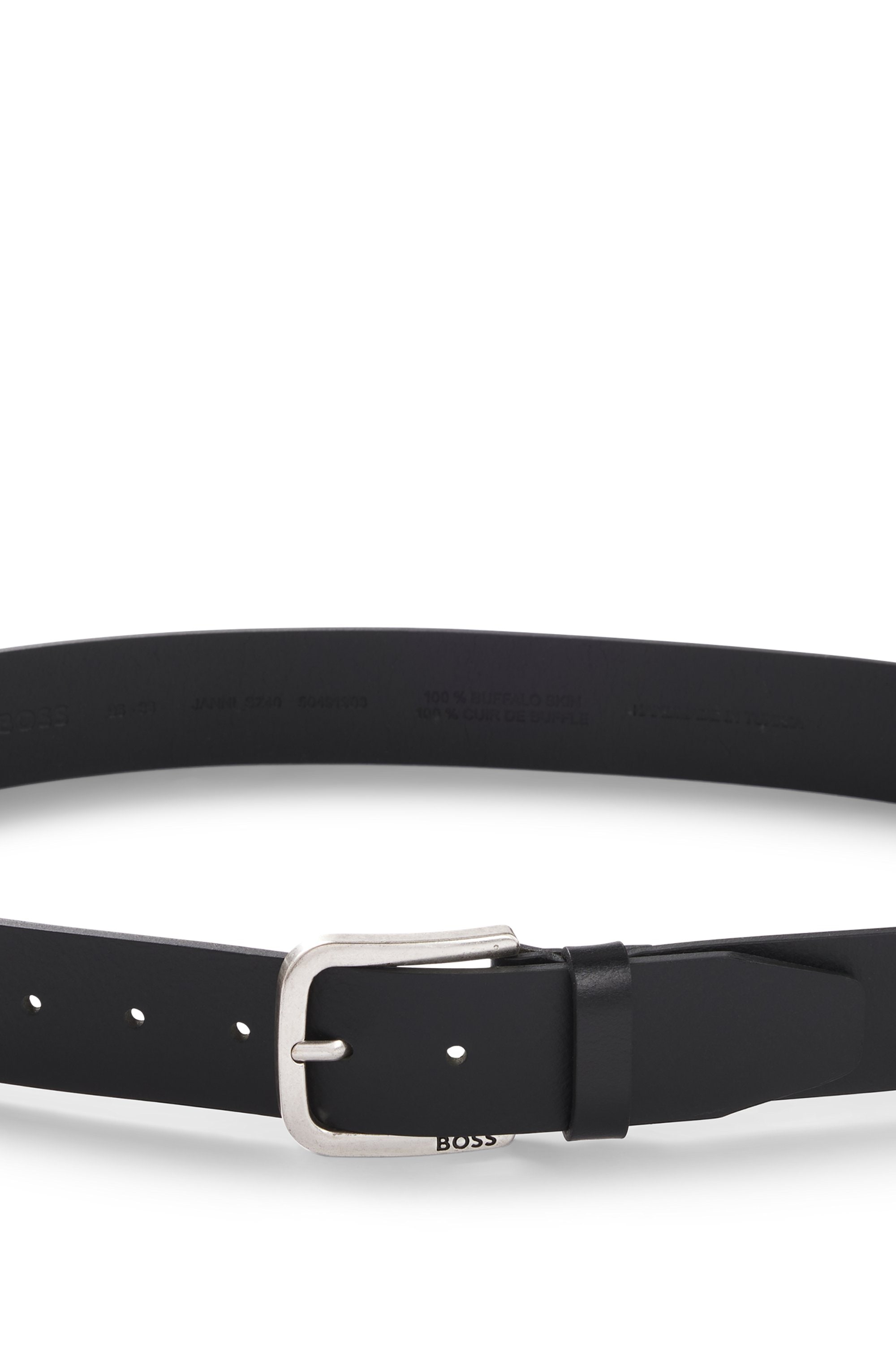 BOSS Ledergürtel »Janni Sz40« mit Prägung auf der Schließe