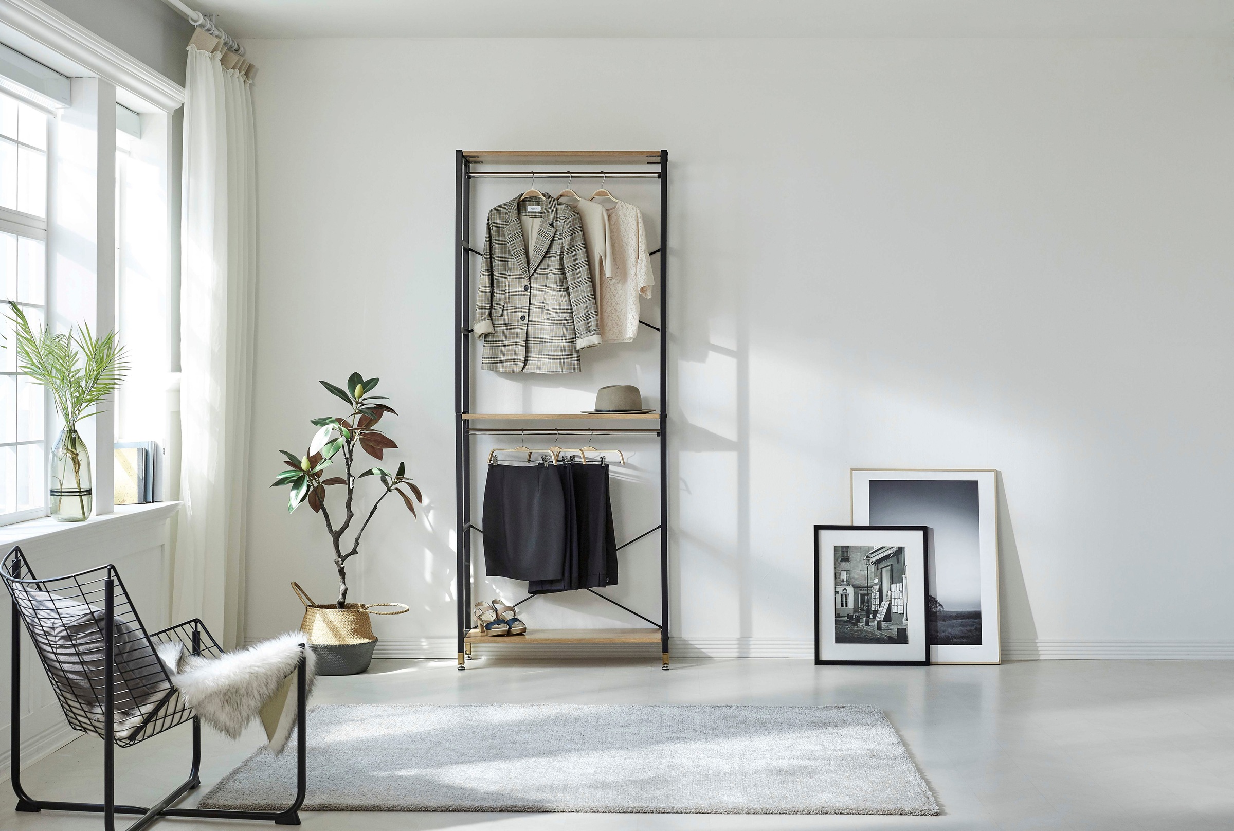 Home affaire Standregal, inklusive 2 Kleiderstangen