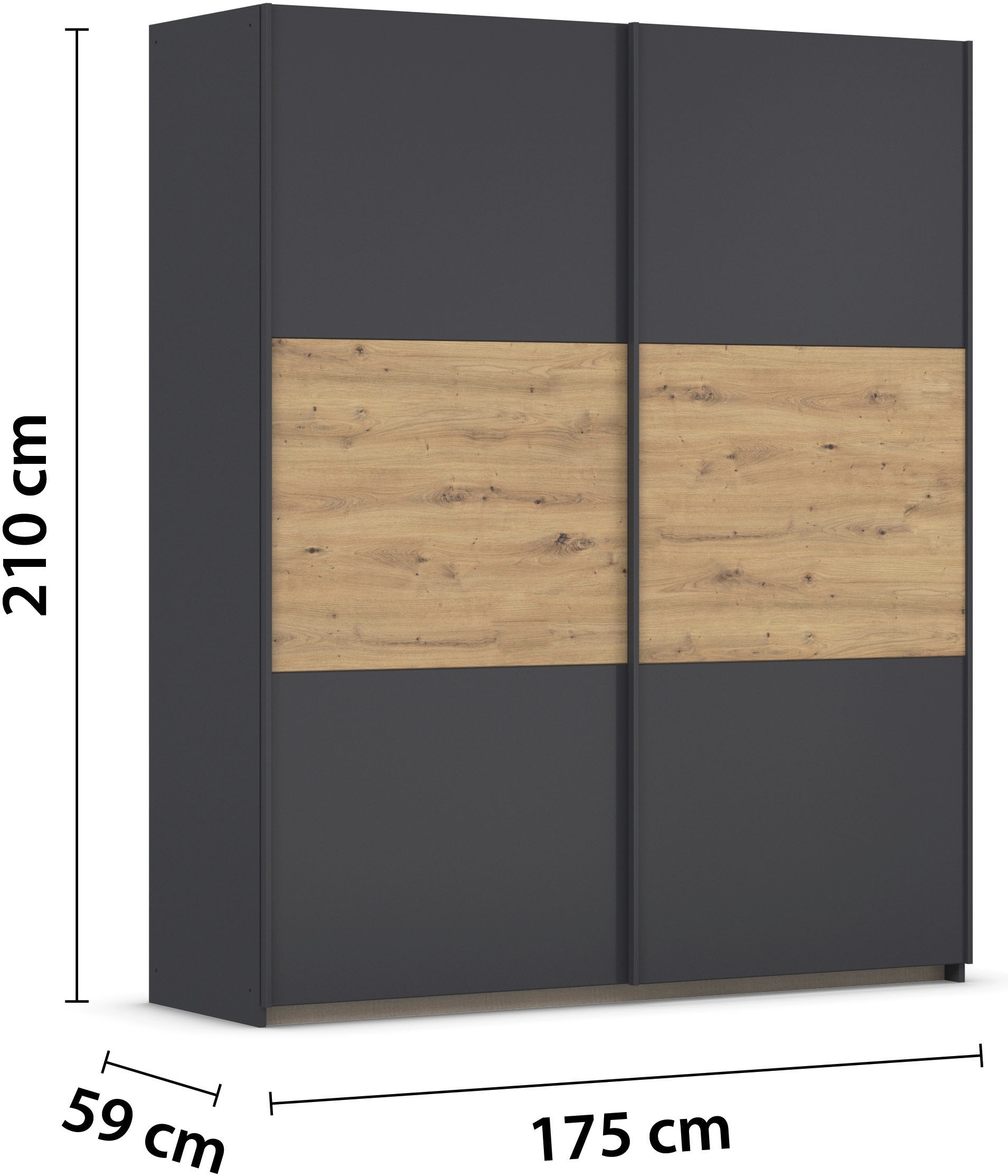 rauch Schwebetürenschrank »Kleiderschrank Schrank Garderobe Garderobenschrank Wäscheschrank NEO«, (in 3 verschiedenen Ausstattungen BASIC/CLASSIC/PREMIUM), mit großzügigem Stauraum und vielfältigen Farbkombinationen