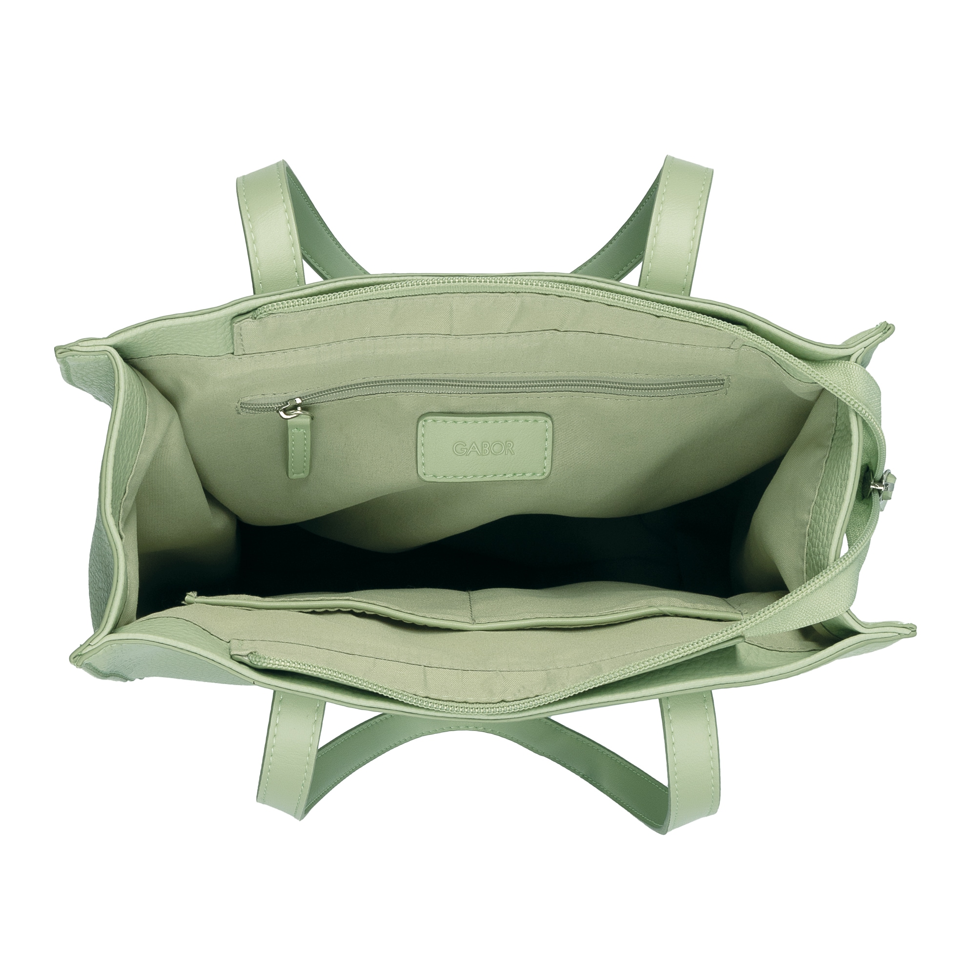 Gabor Shopper »Elfie« aus fein genarbtem, glattem Kunstleder und mit einem Logo Rubber Patch