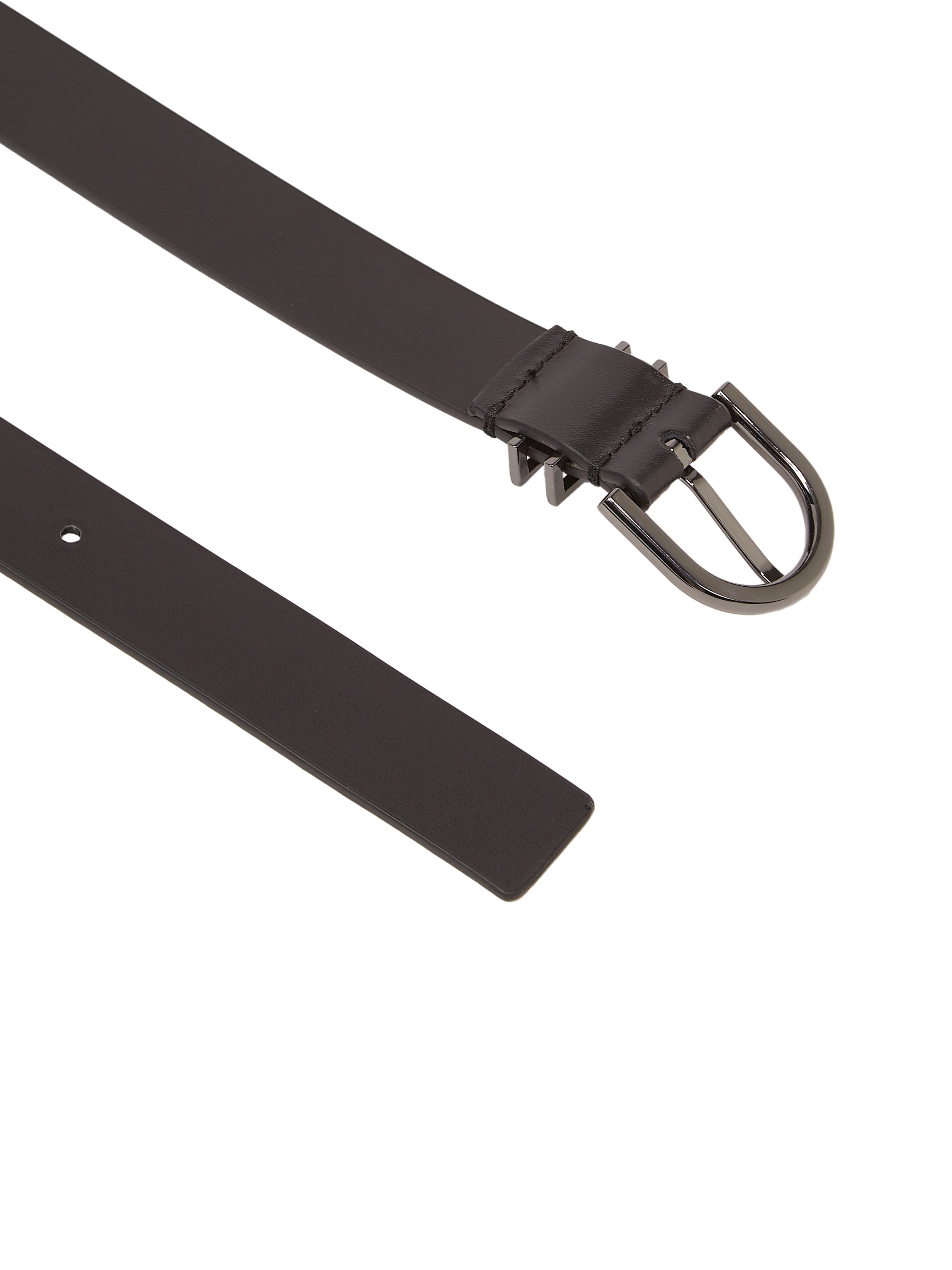 Calvin Klein Ledergürtel »CK LOOP RND BUCKLE BELT 2.5CM«, mit Logoprägung