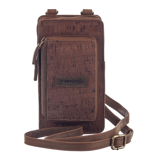 GreenLand Nature Handytasche »NATURE leather-cork«, mit aufgesetzter  Geldbörse bequem kaufen