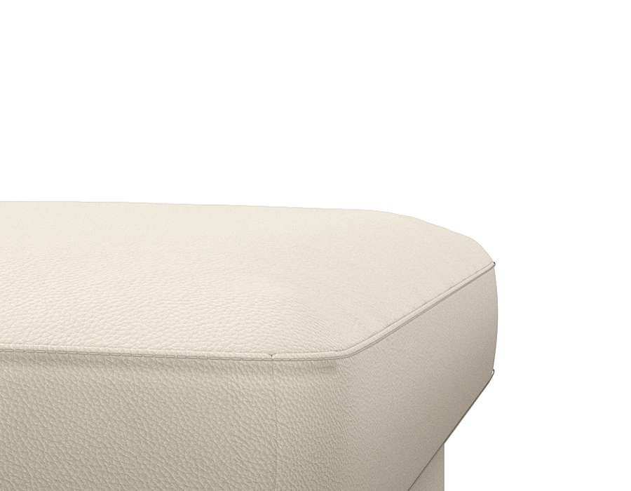 FLEXLUX Pouf »Fiore«, Kaltschaum, Füße Alu+schwarz