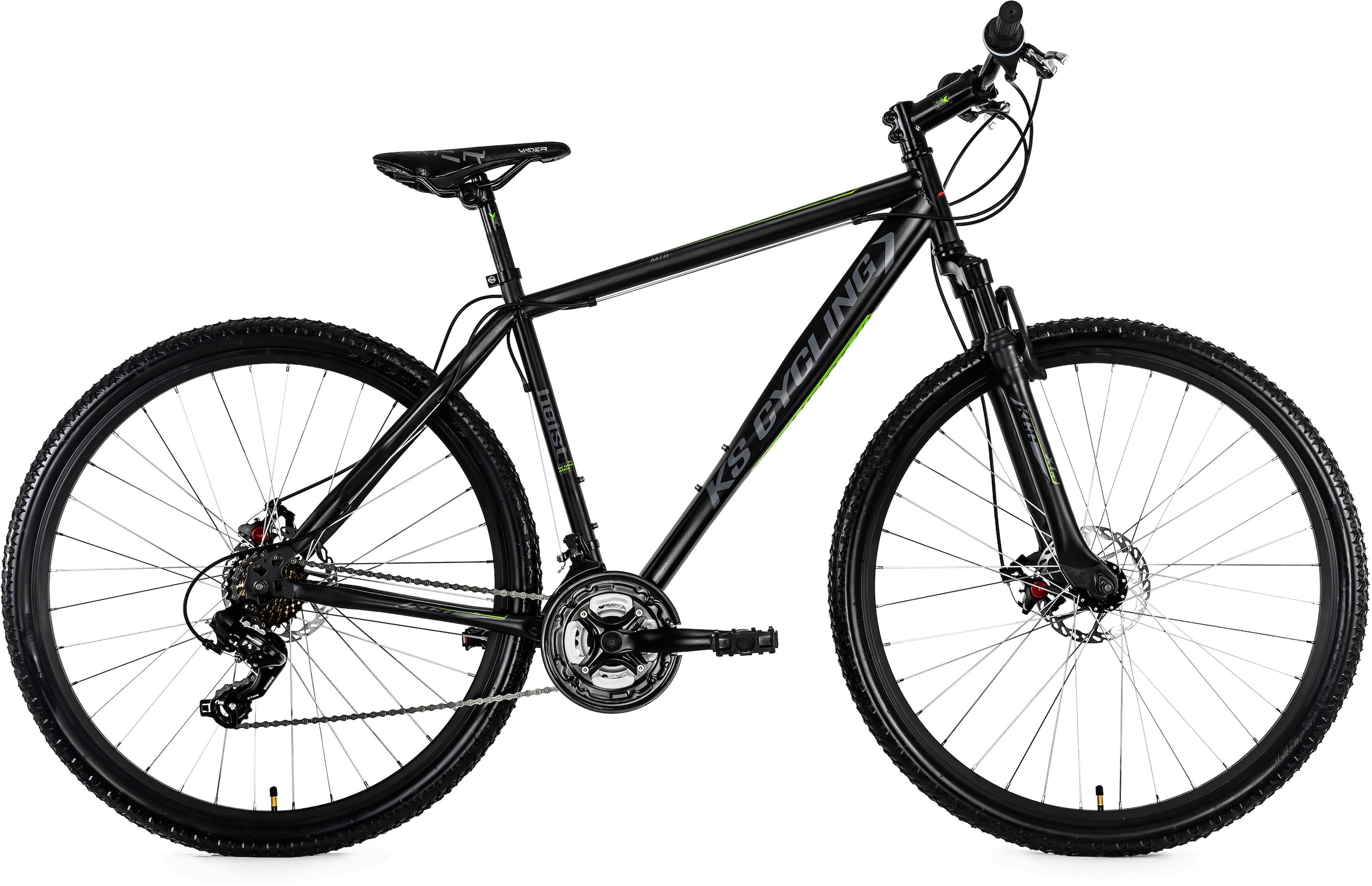KS Cycling Mountainbike »Heist«, 21 Gang, Shimano, Altus Schaltwerk, Kettenschaltung, für Damen und Herren, Kettenschaltung