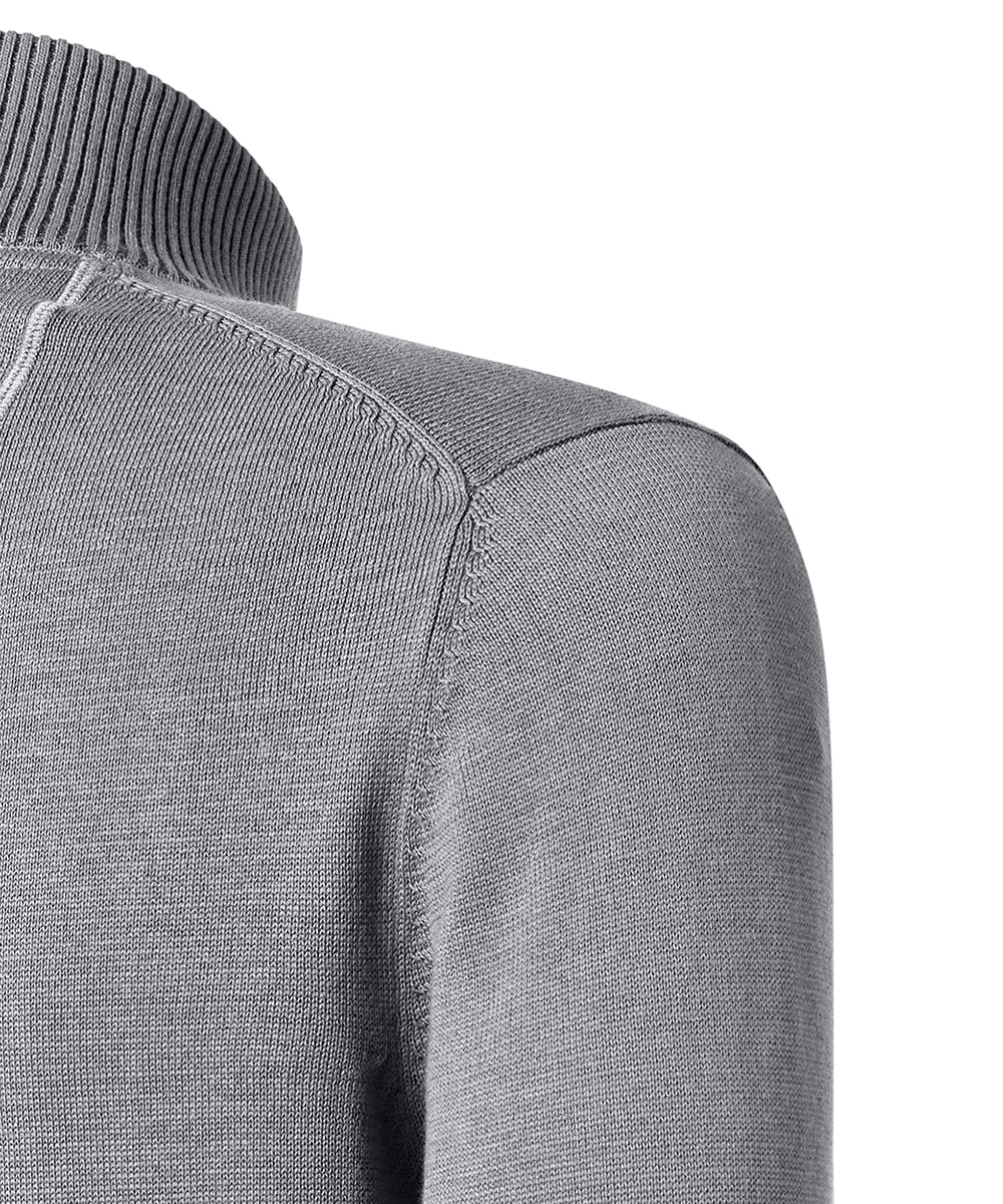 Pierre Cardin Strickpullover mit Troyer Kragen