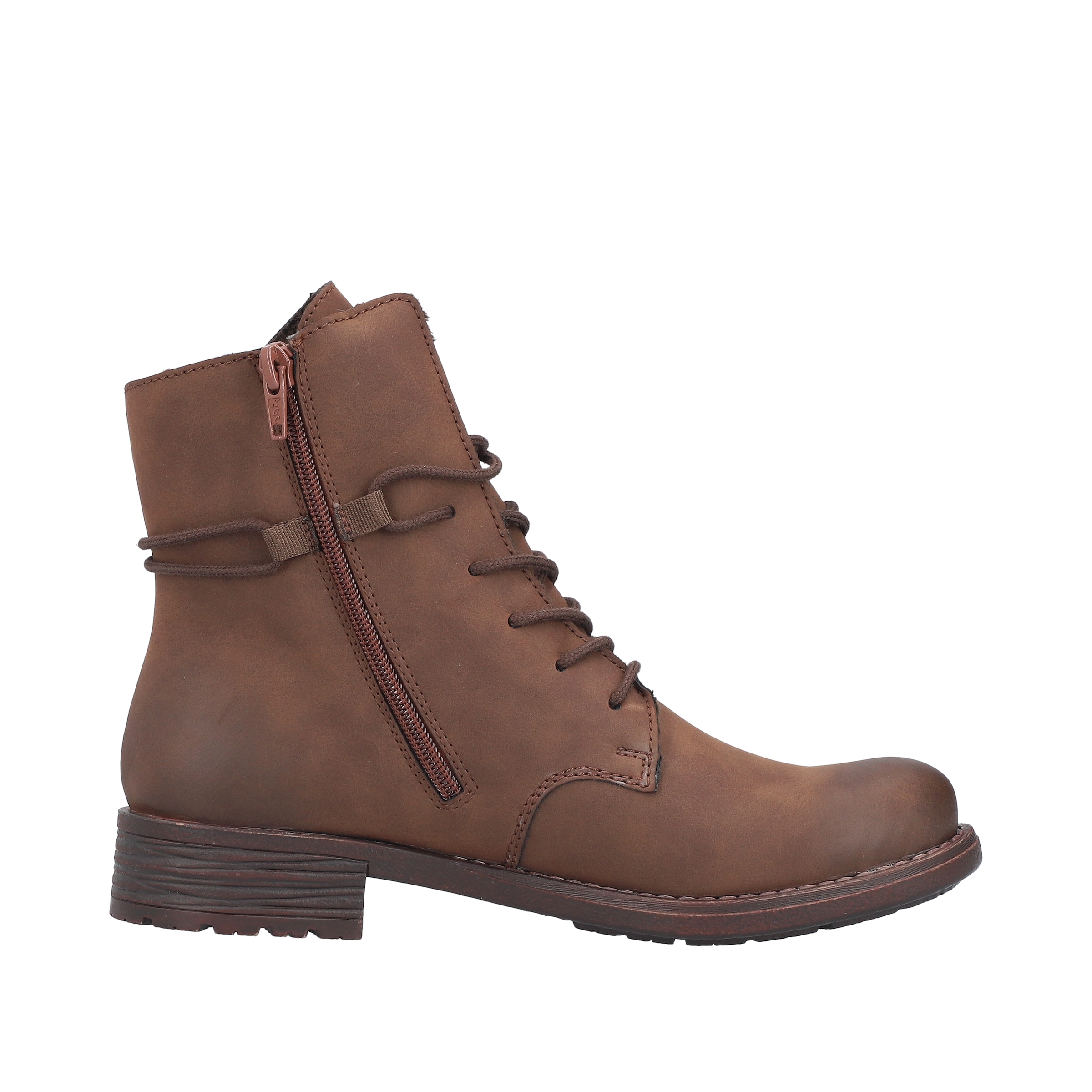 Rieker Schnürstiefelette  Schnürboots mit schaftumspielender Schnürung, in dezenter Used-Optik
