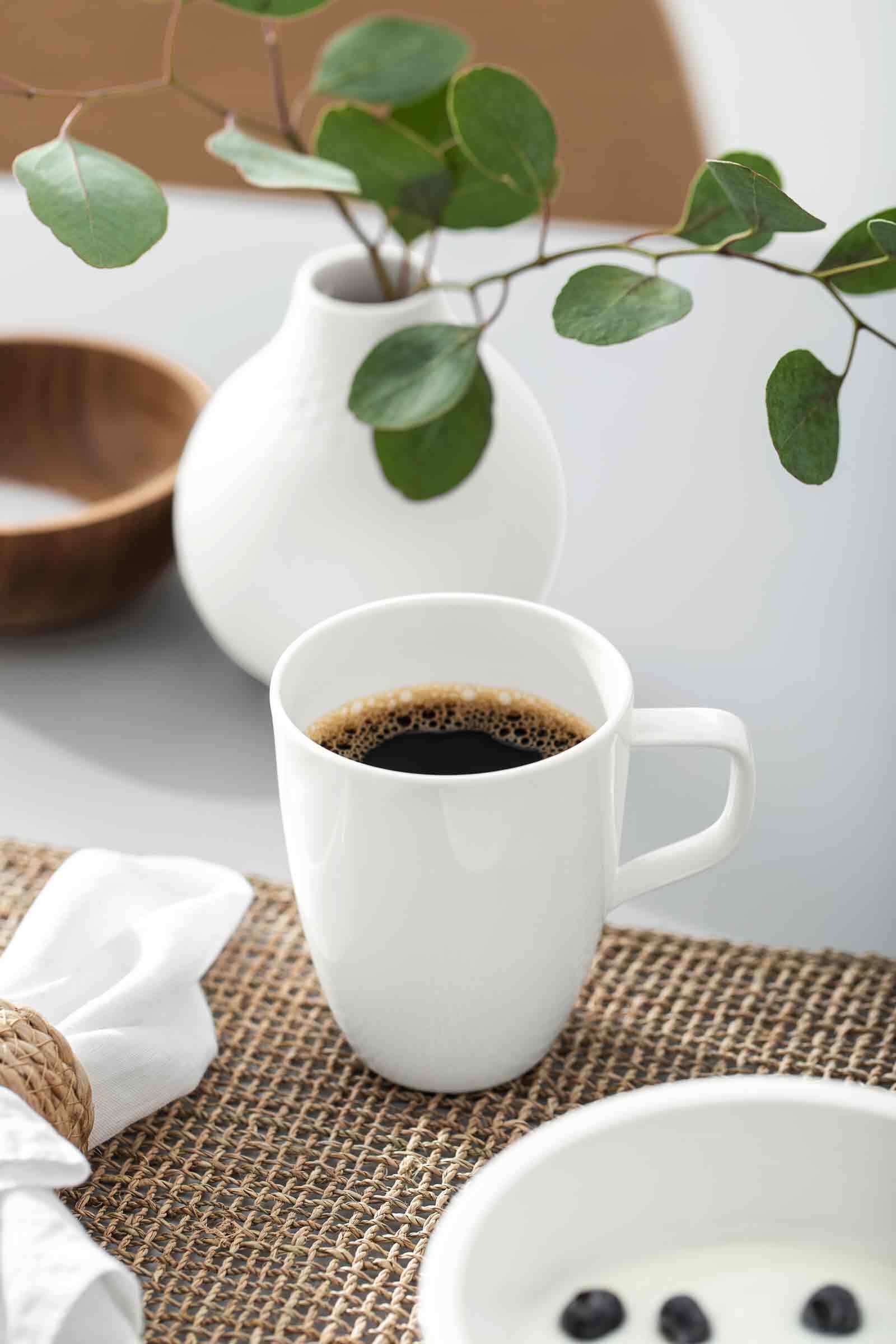 Villeroy & Boch Becher »Kaffeebecher Artesano Original 380 ml 6er Set weiß« Spülmaschinengeeignet, Mikrowellenfest