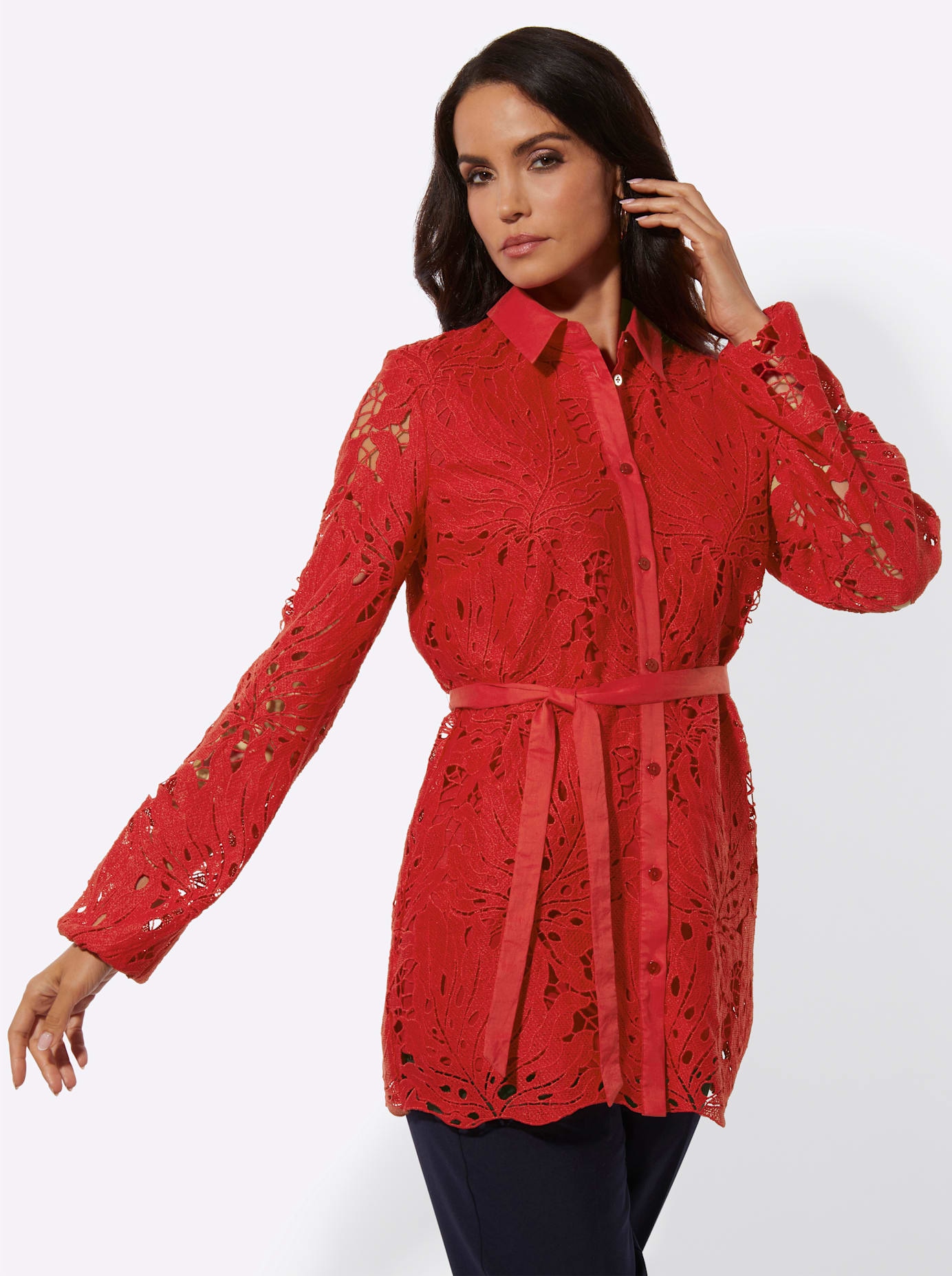 creation L Spitzenbluse