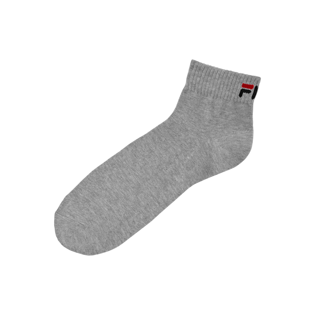 Fila Kurzsocken, (3 Paar), mit Logostickerei