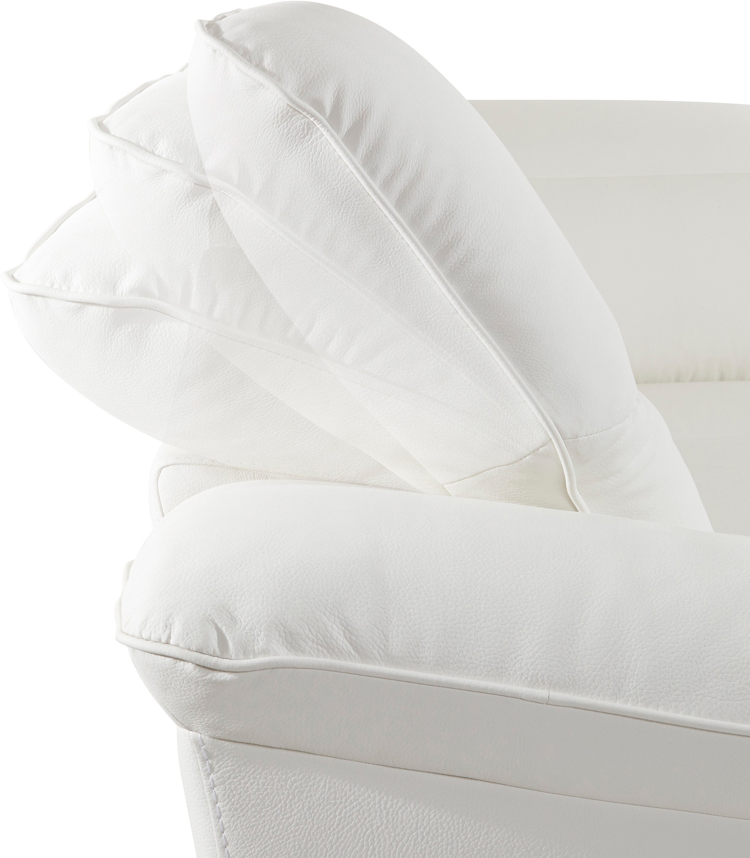 COTTA Polstergarnitur »Teresa«, (Set), Set: bestehend aus Ecksofa und Hocker, Ecksofa wahlweise Bettfunktion