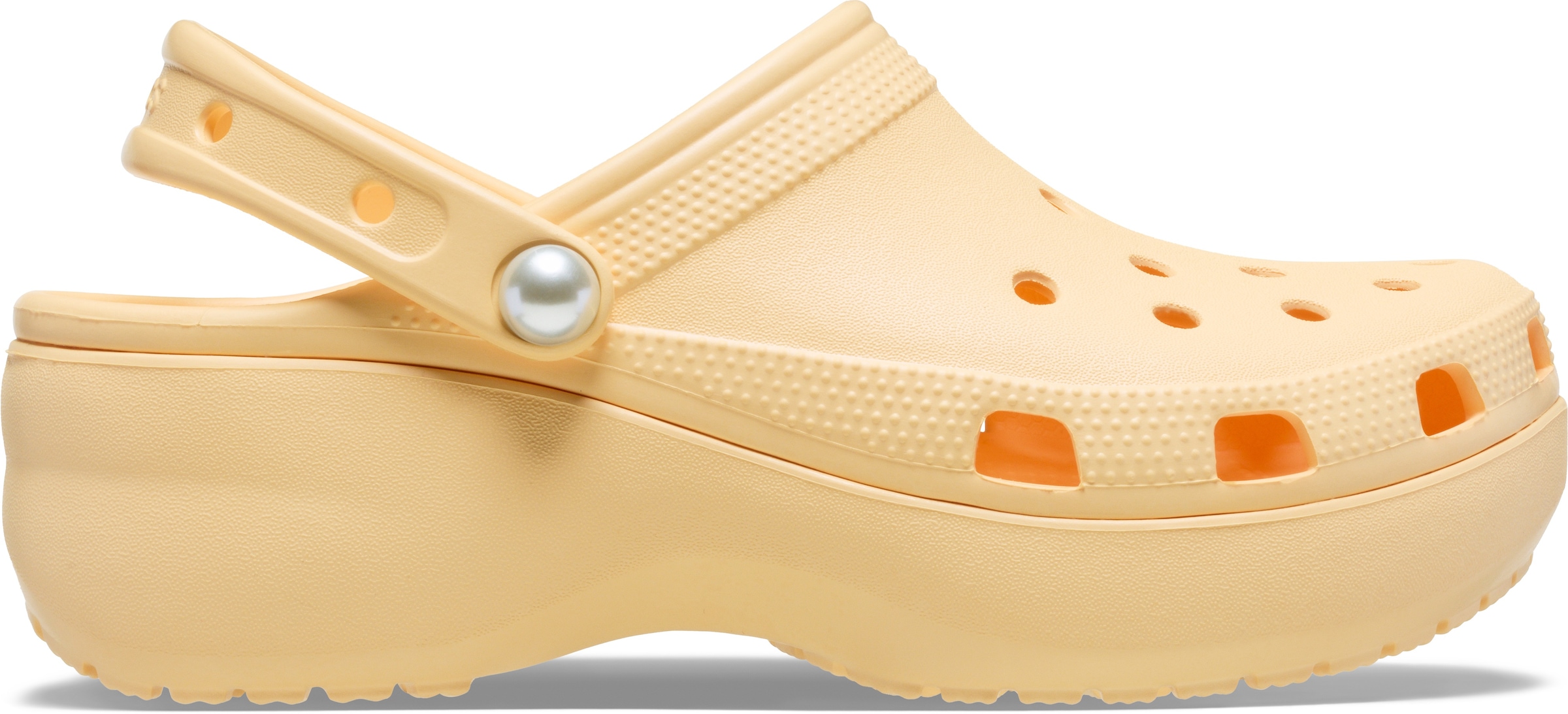 Crocs Clog »Classic Platform Pearl Clog«, Plateaschuh, Sandale mit Zierperlen