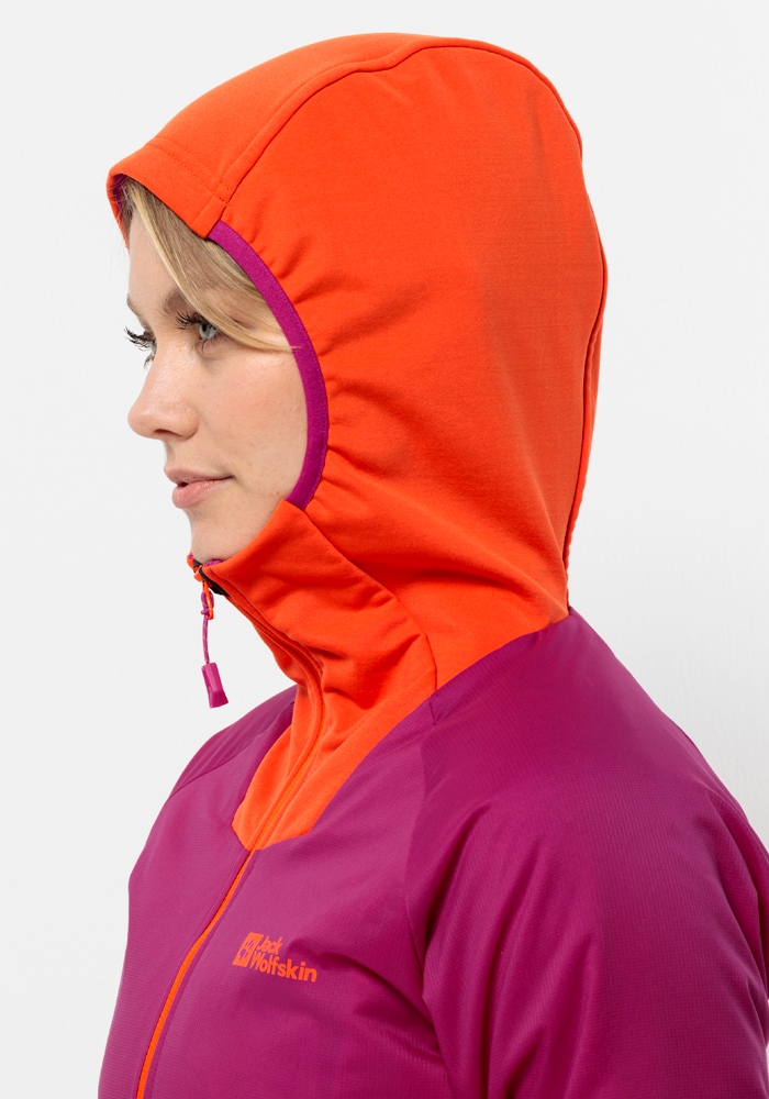 Jack Wolfskin Funktionsjacke »ALPSPITZE INS HYBRID W«, mit Kapuze