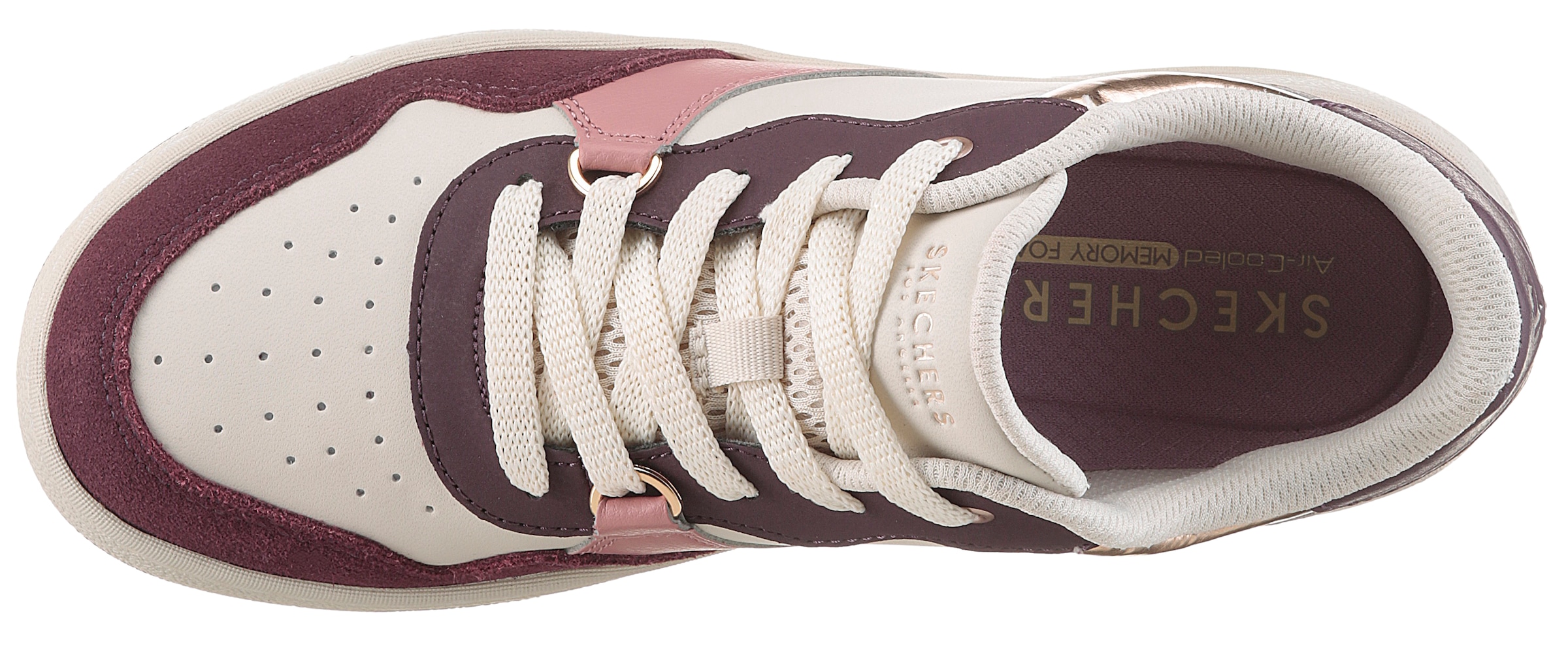 Skechers Sneaker »UNO CTL«  Retro Sneaker, Schnürschuh mit Materialmix