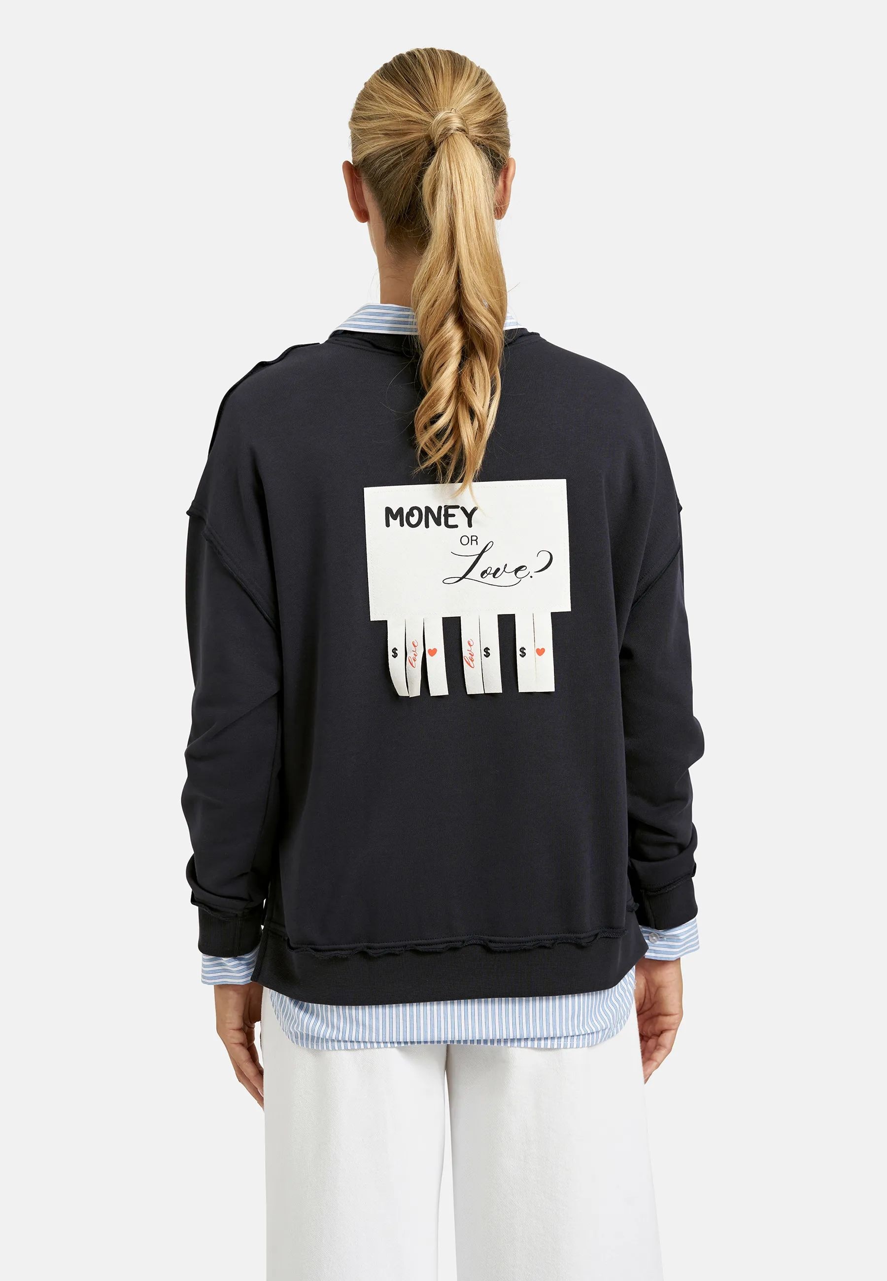 Smith & Soul Sweatshirt , mit kreativem Rücken-Design, Rundhals
