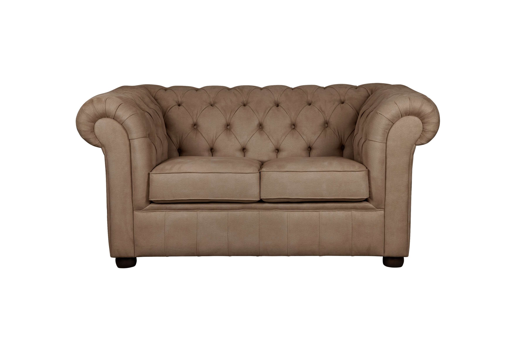 Home affaire 2-Sitzer »CHARENTE, Chesterfield-Sofa, Wellenfederung, Maße: B/T/H: 147/89/74 cm«, mit edler Knopfheftung und typischen Armlehnen