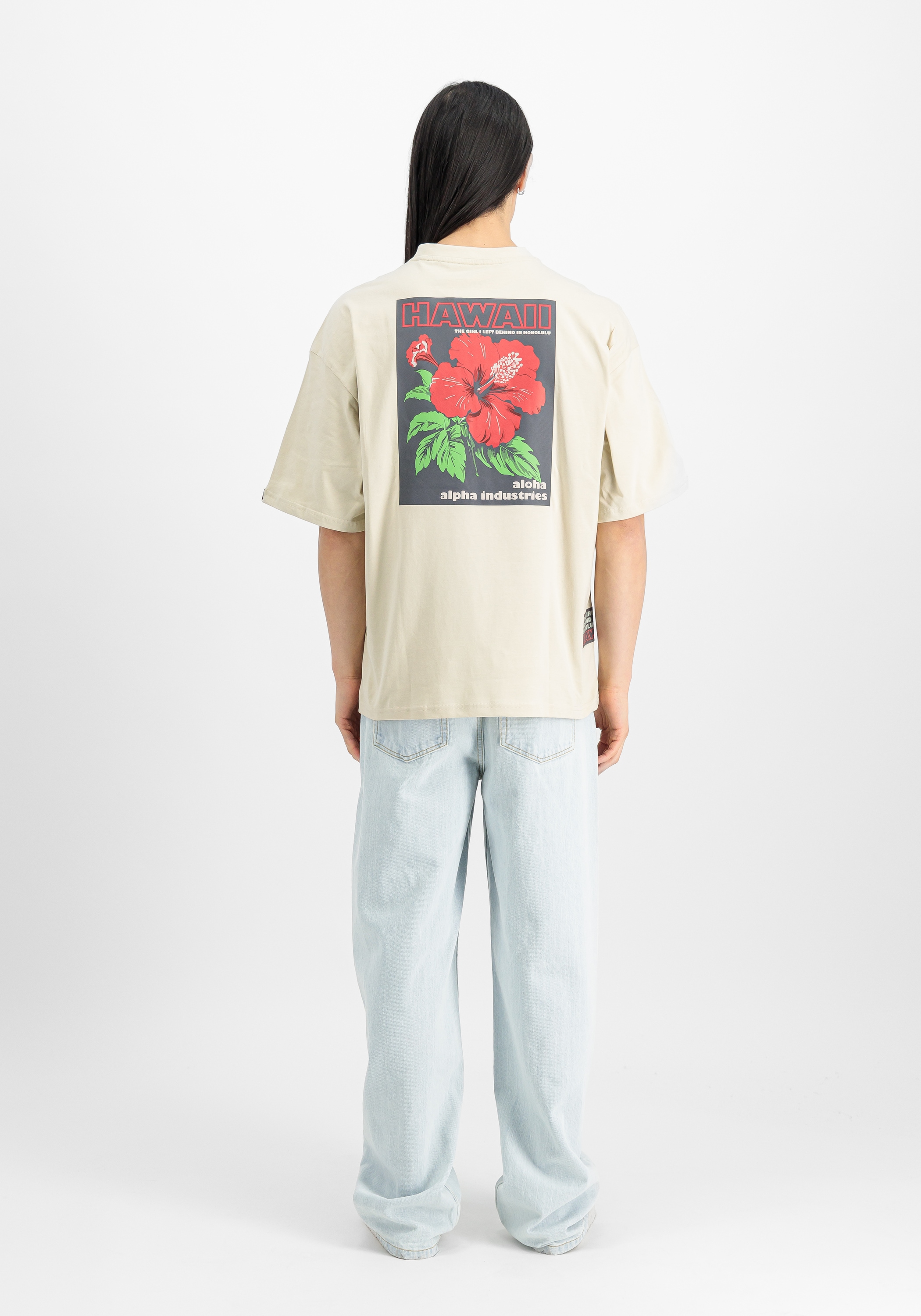 Alpha Industries T-Shirt »Aloha Flower Backprint T-Shirt«