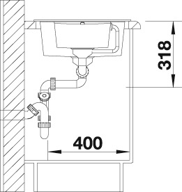Blanco Granitspüle »METRA 6 S Compact«, aus SILGRANIT®