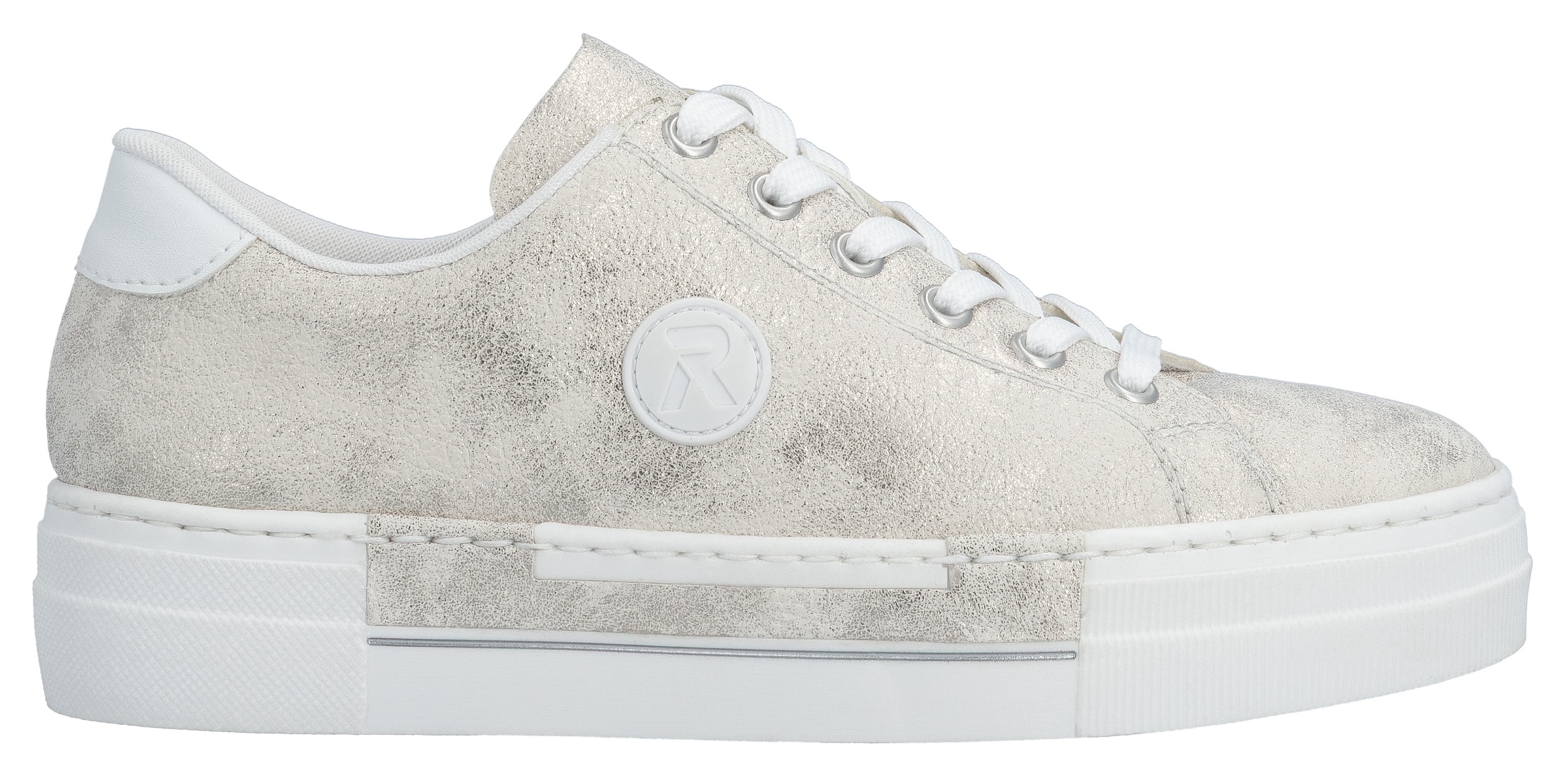 Rieker Sneaker  , Freizeitschuh, Halbschuh, Schnürschuh mit Plateausohle