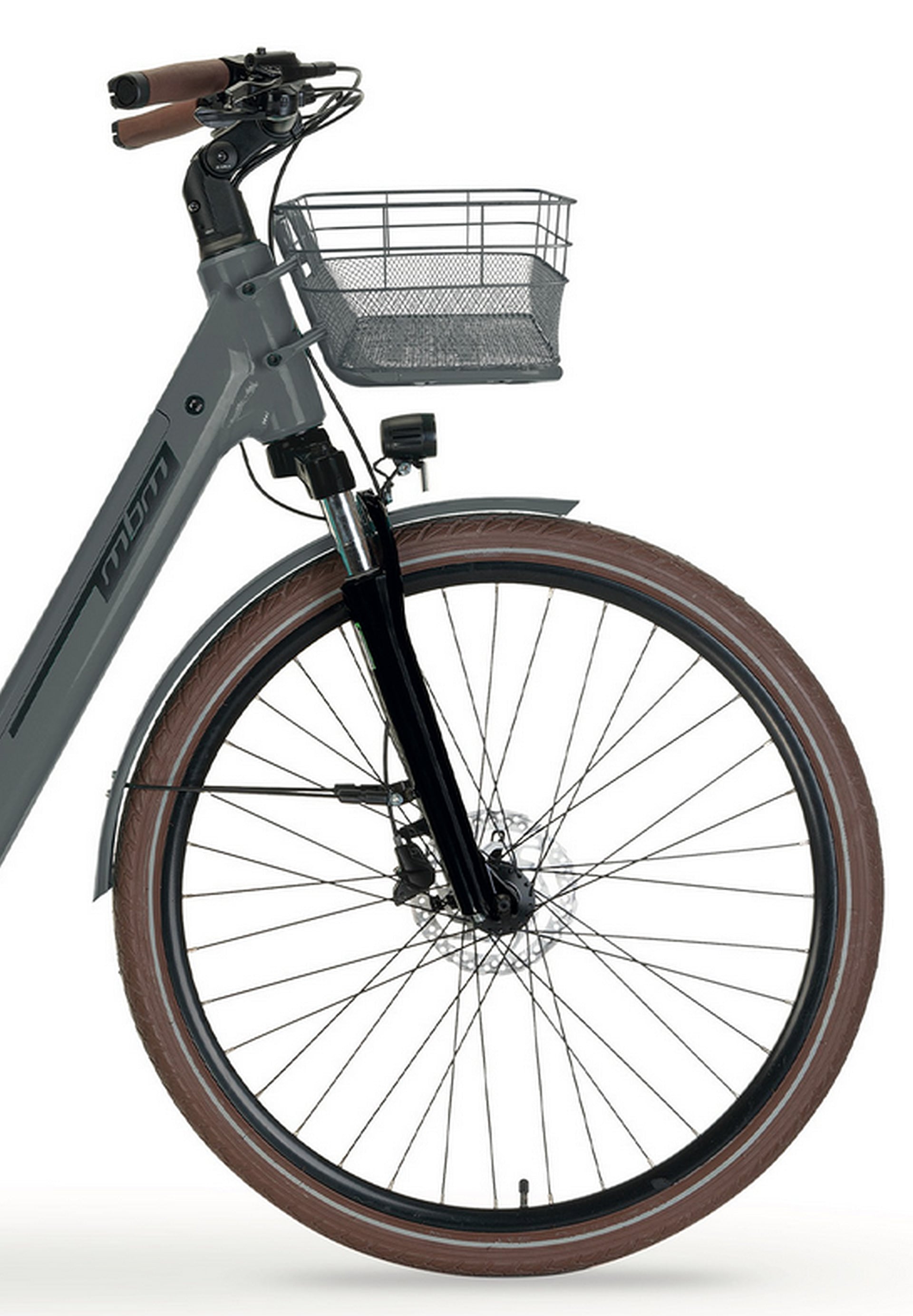 MBM E-Bike »Elektro-Citybike NEFELE 28 Zoll, grau«