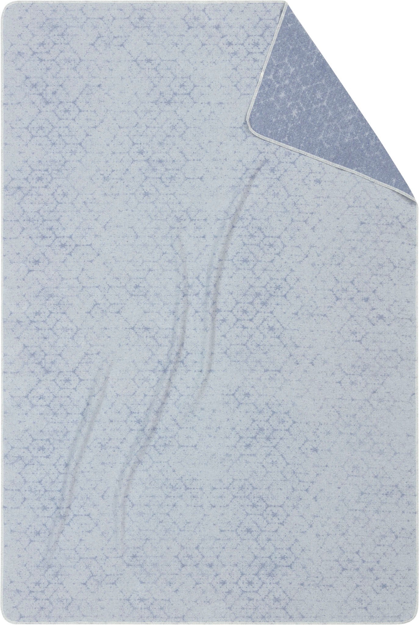 Biederlack Wohndecke »Reused«, aus recycelten Jeans-Artikeln, Kuscheldecke