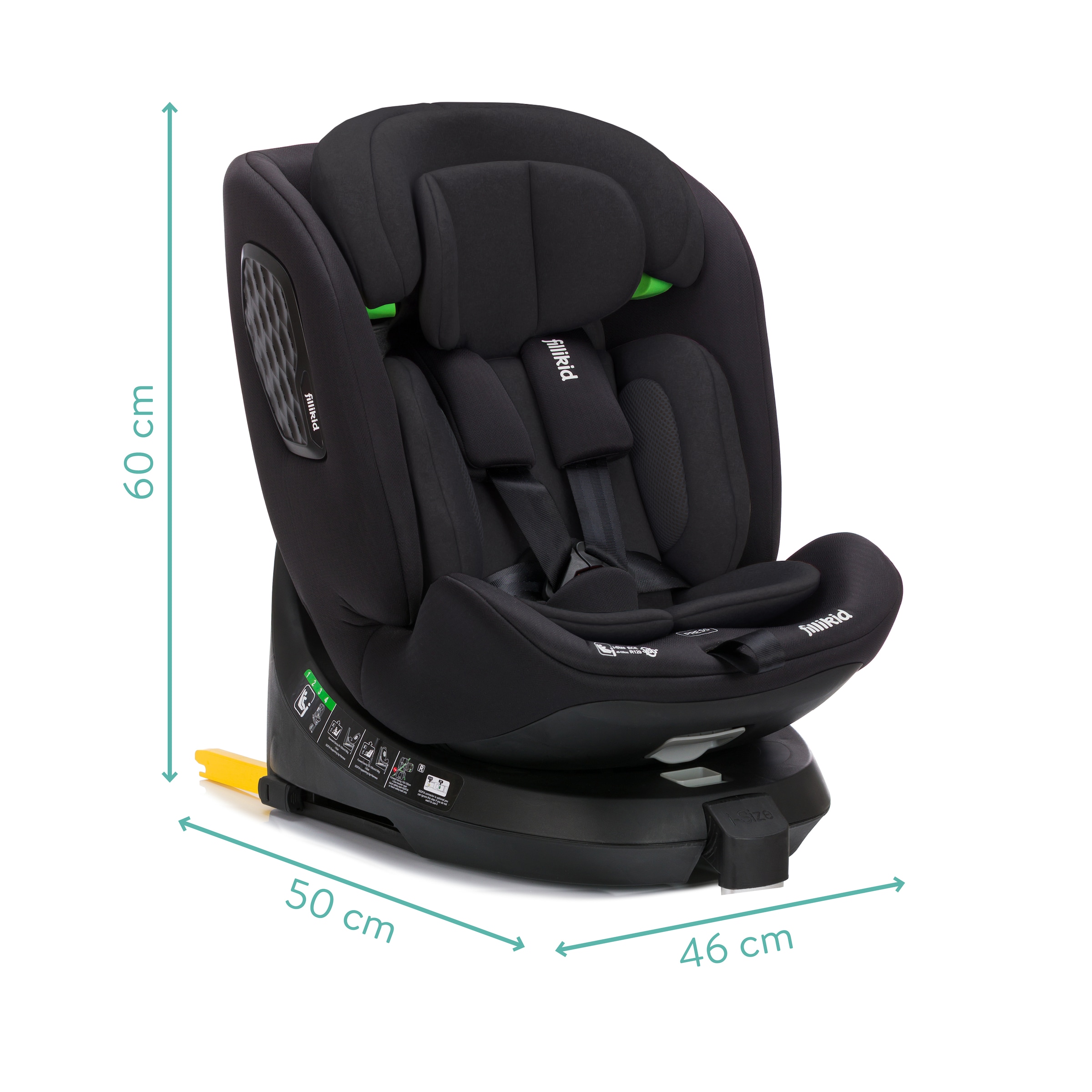 Fillikid Autokindersitz »Aris« 360° drehbar, inkl. Isofix