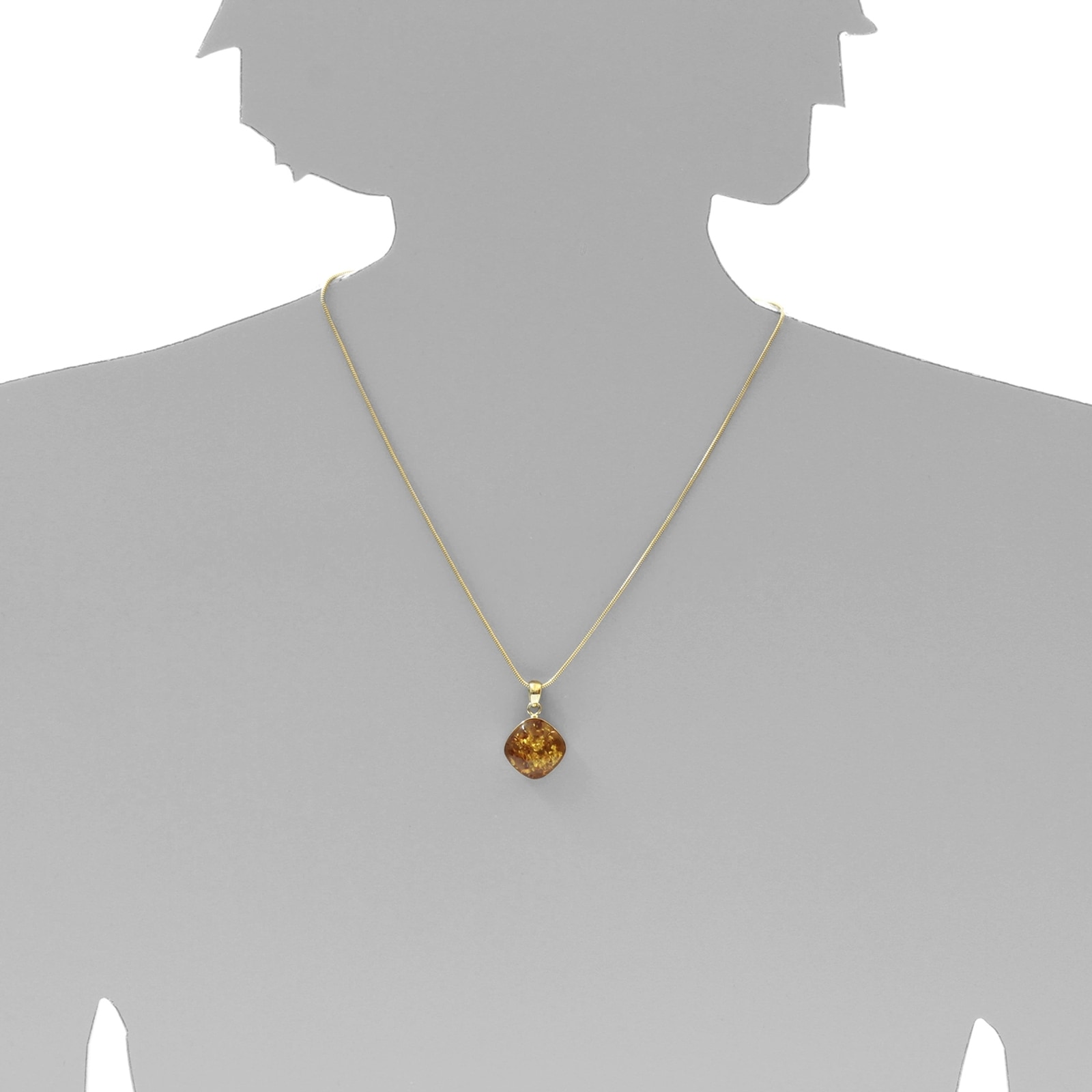 OSTSEE-SCHMUCK Kettenanhänger »- Mena - Gold 333/000 - Bernstein«