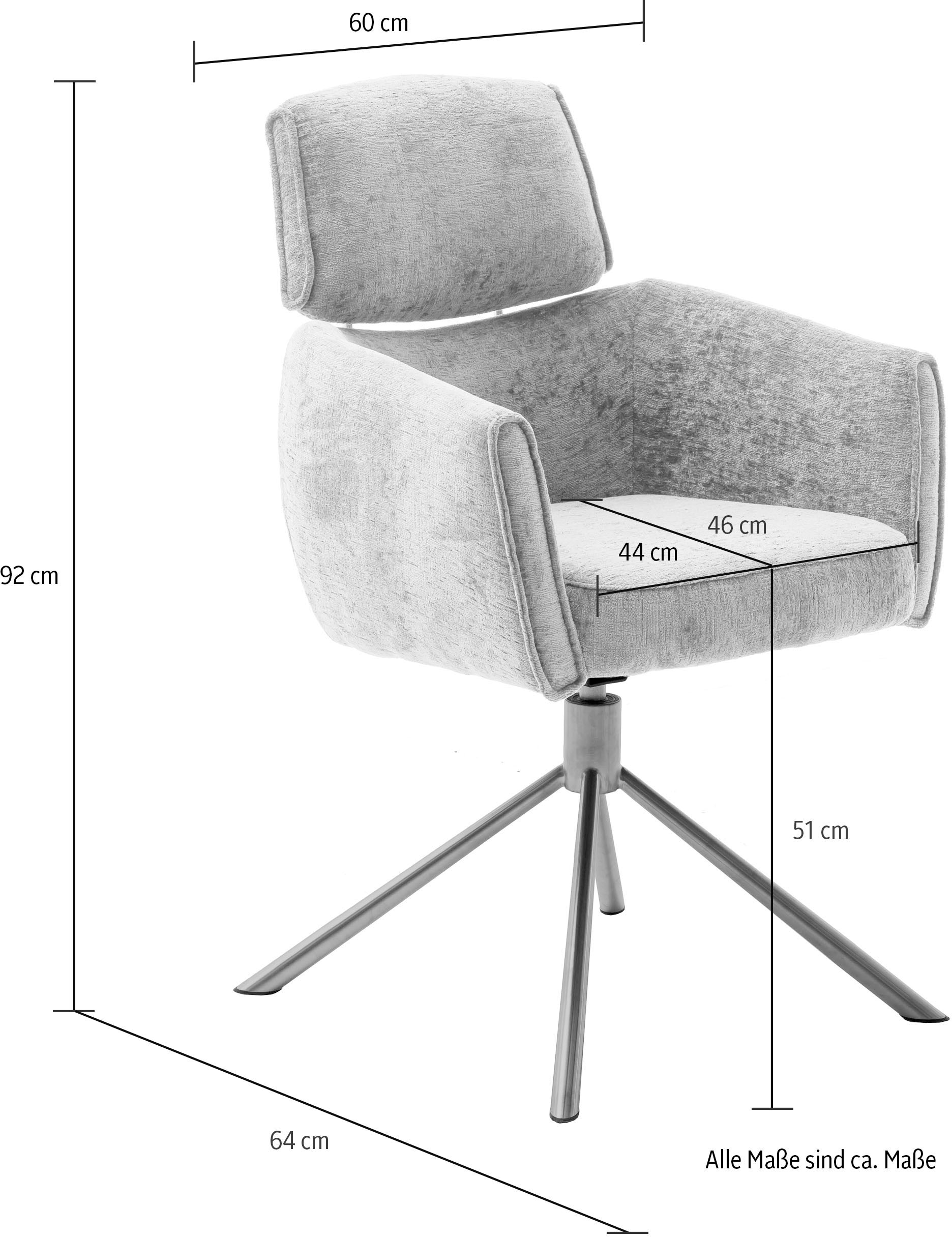 MCA furniture Esszimmerstuhl »QUEBEC«, | St., bestellen 2 UNIVERSAL 120 (Set), KG Drehstuhl, Belastbarkeit