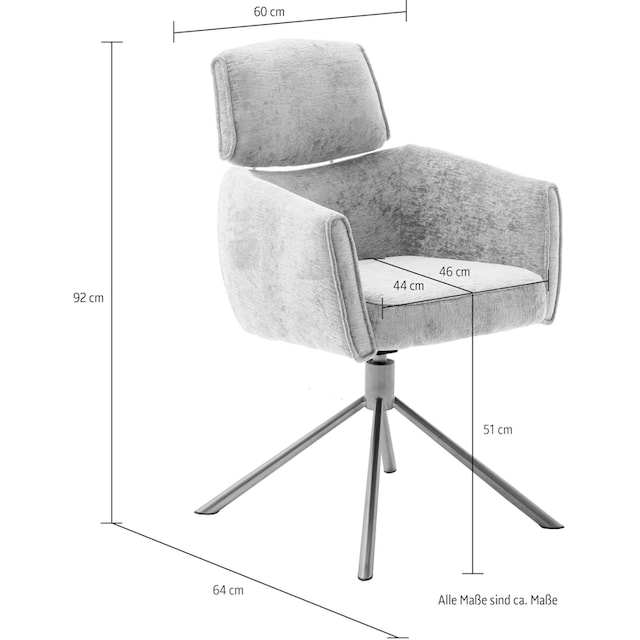 MCA furniture Esszimmerstuhl »QUEBEC«, (Set), 2 St., Drehstuhl,  Belastbarkeit 120 KG bestellen | UNIVERSAL