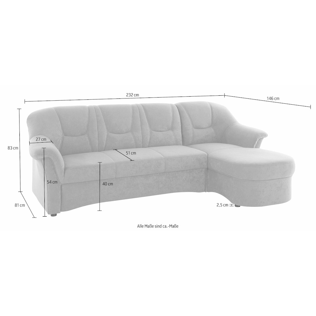 DOMO collection Ecksofa »Sarafina«