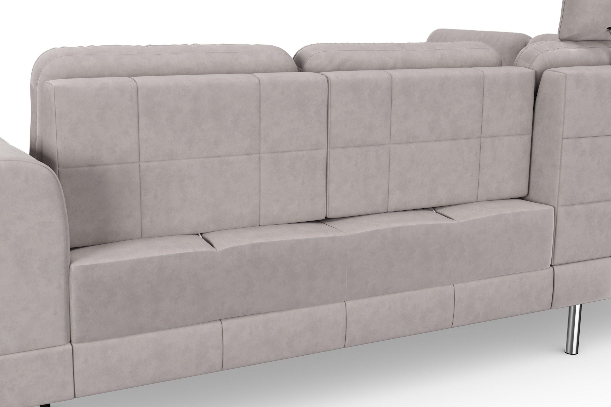 sit&more Ecksofa »Bendigo L-Form« inklusive Sitztiefenverstellung, Bodenfreiheit 15 cm, in 2 Fußfarben