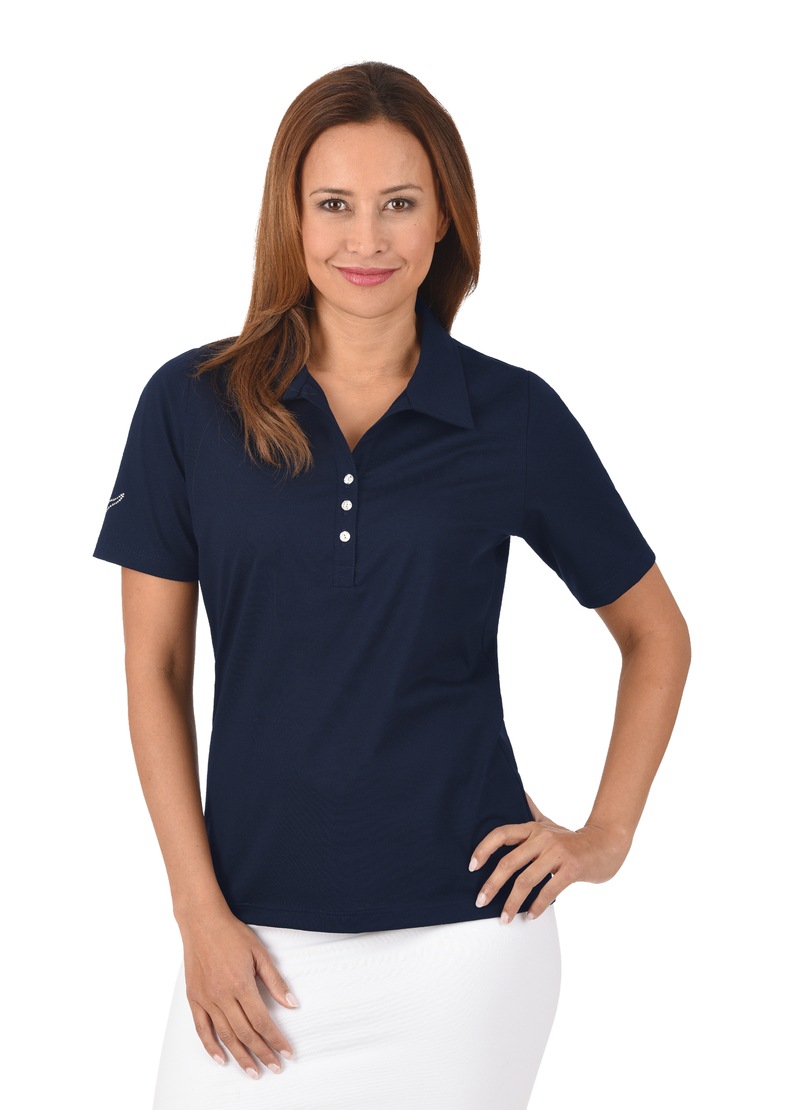 Trigema Poloshirt »TRIGEMA Poloshirt aus Baumwolle mit Kristallsteinen« kaufen