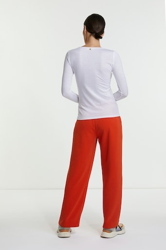 RICHROYAL Langarmshirt, mit femininen V-Neck
