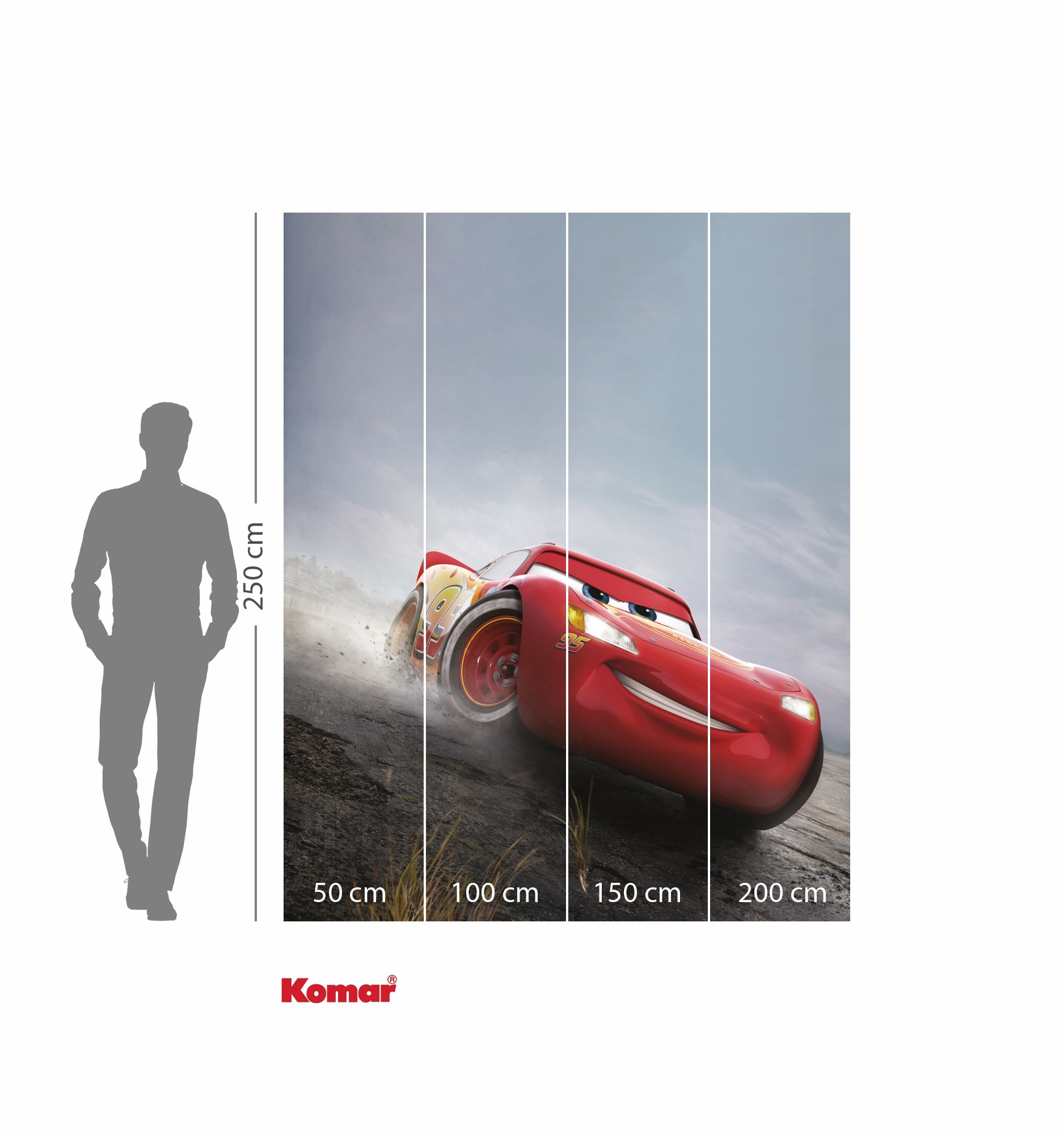Komar Kindertapete »Disney and Pixar Cars Shine«, bedruckt