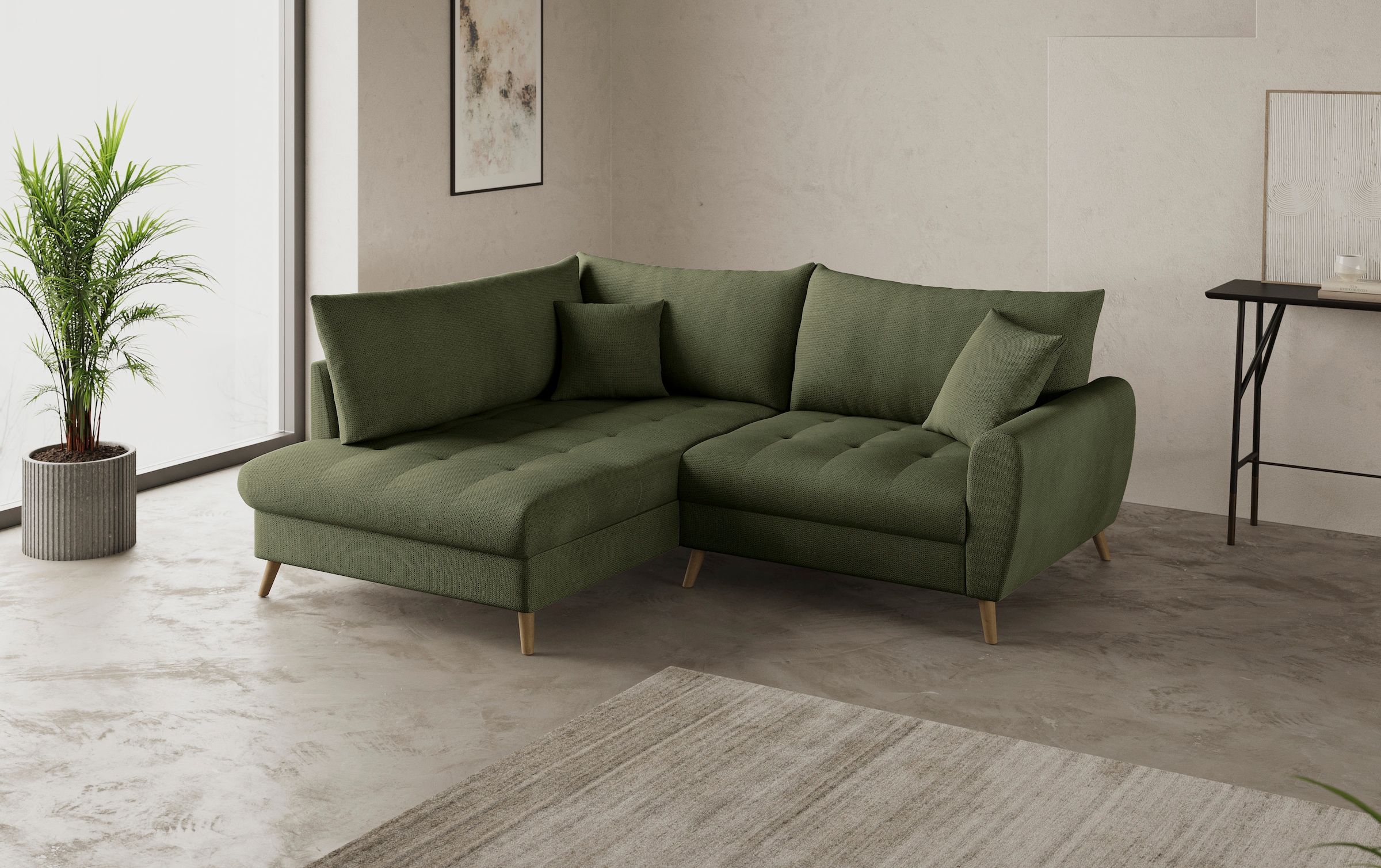 Mr. Couch Ecksofa »Blackburn II, L-Form«, Mit Kaltschaumpolsterung bis 140 kg belastbar