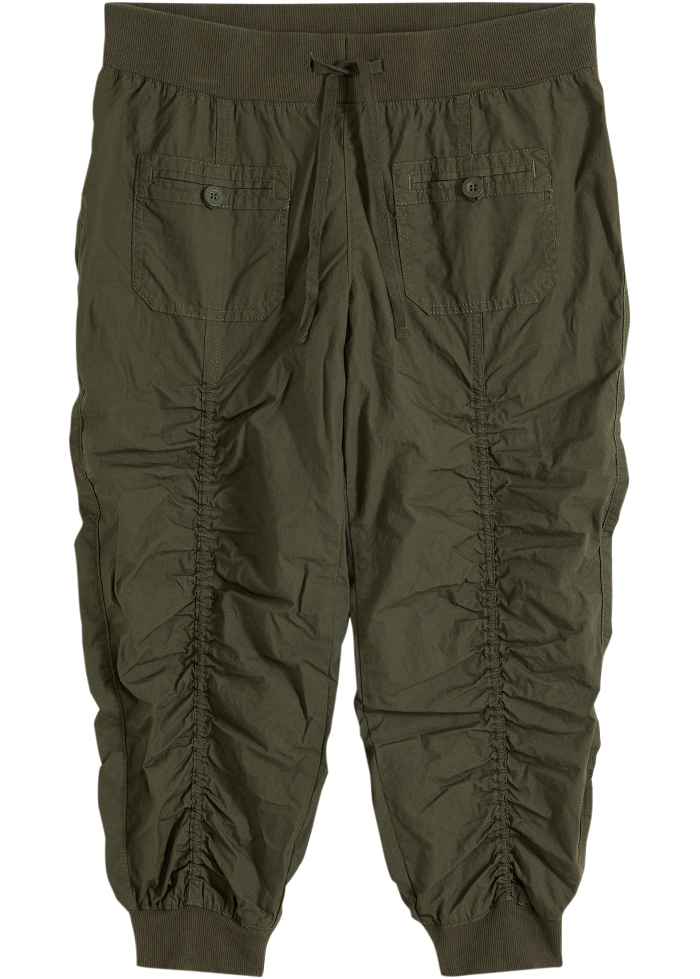 bonprix 3/4-Hose »3/4-Hose aus reiner Baumwolle«  aus Baumwolle, mit elastischen Rippbündchen, Regular Fit