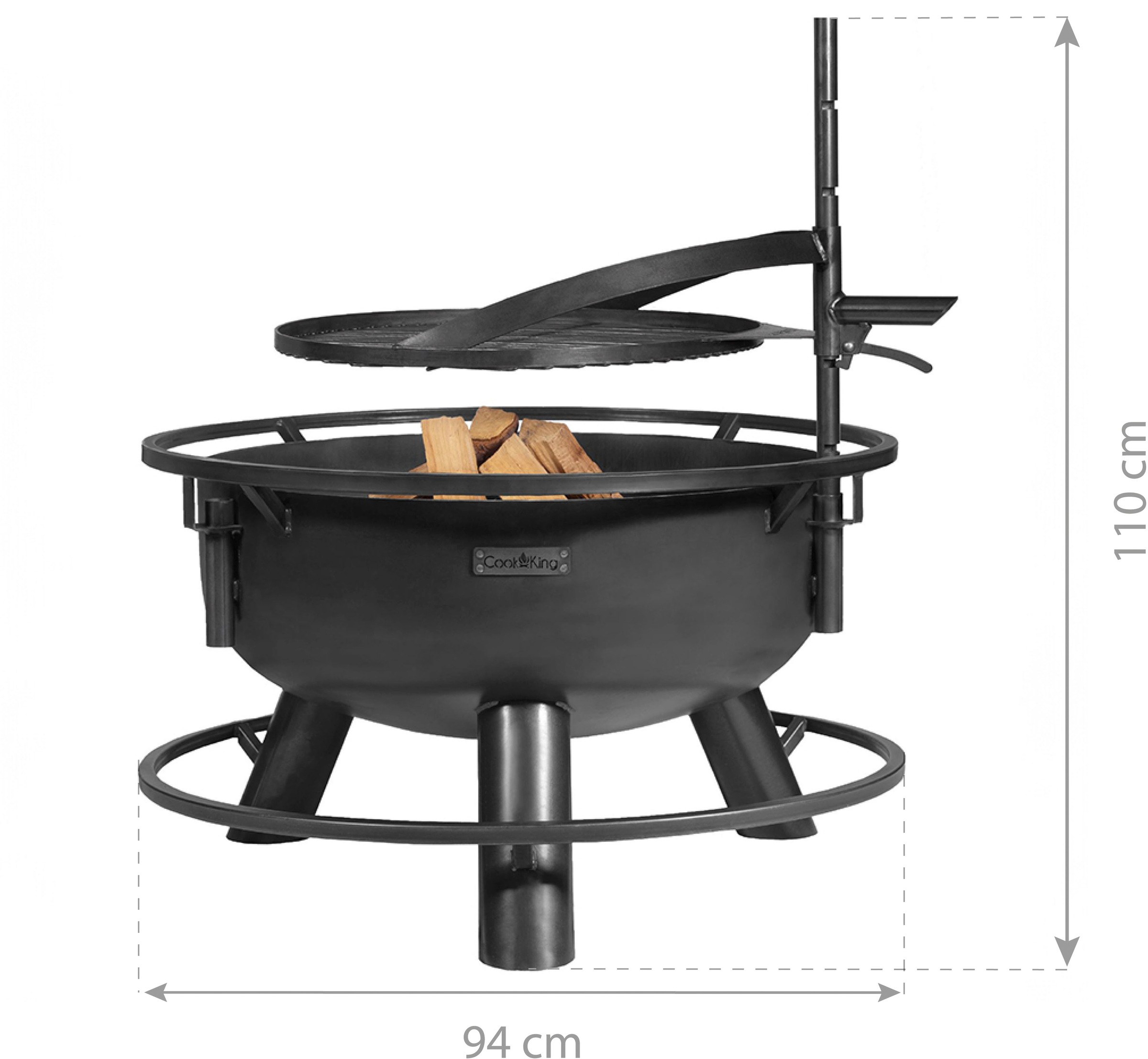 CookKing Feuerschale »Bandito« 80x53 cm